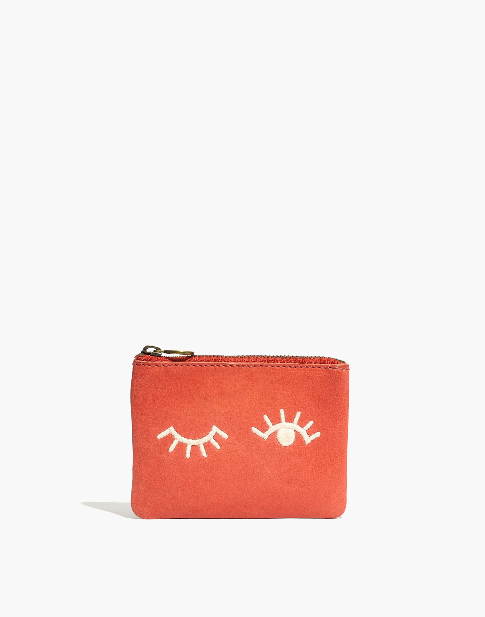 The Leather Pouch Wallet: Winky Embroidered Edition