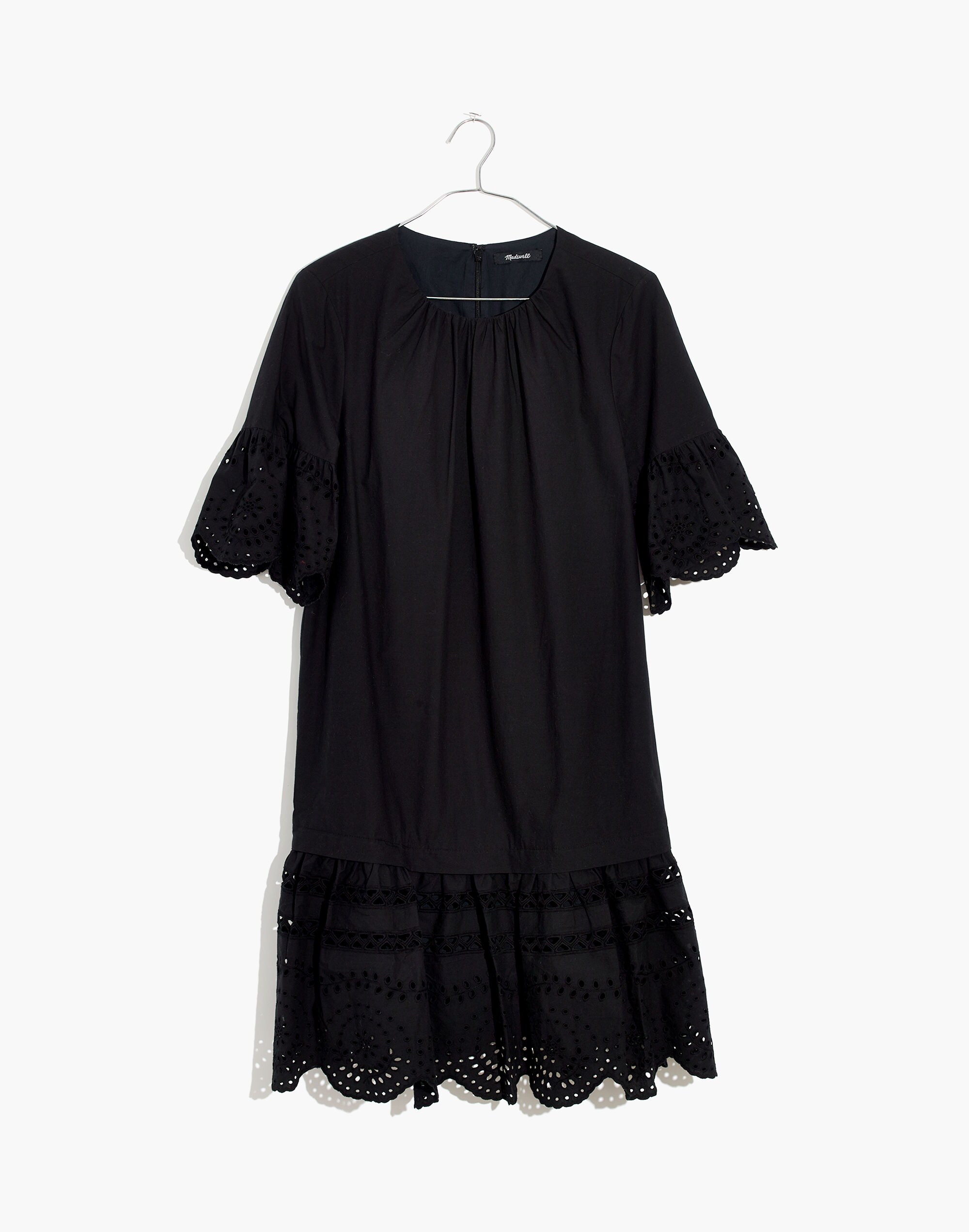 Eyelet Drop-Waist Dress