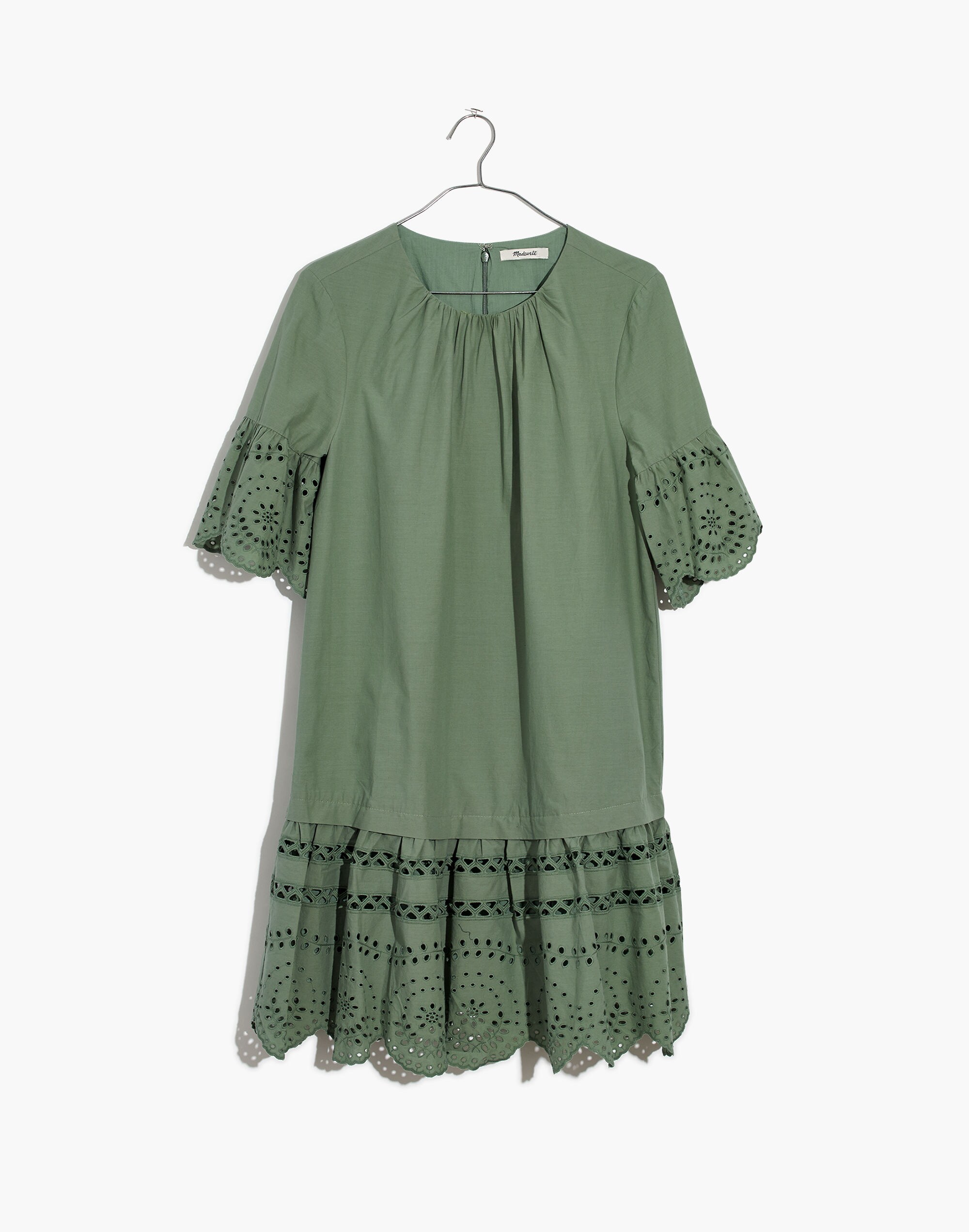 Eyelet Drop-Waist Dress