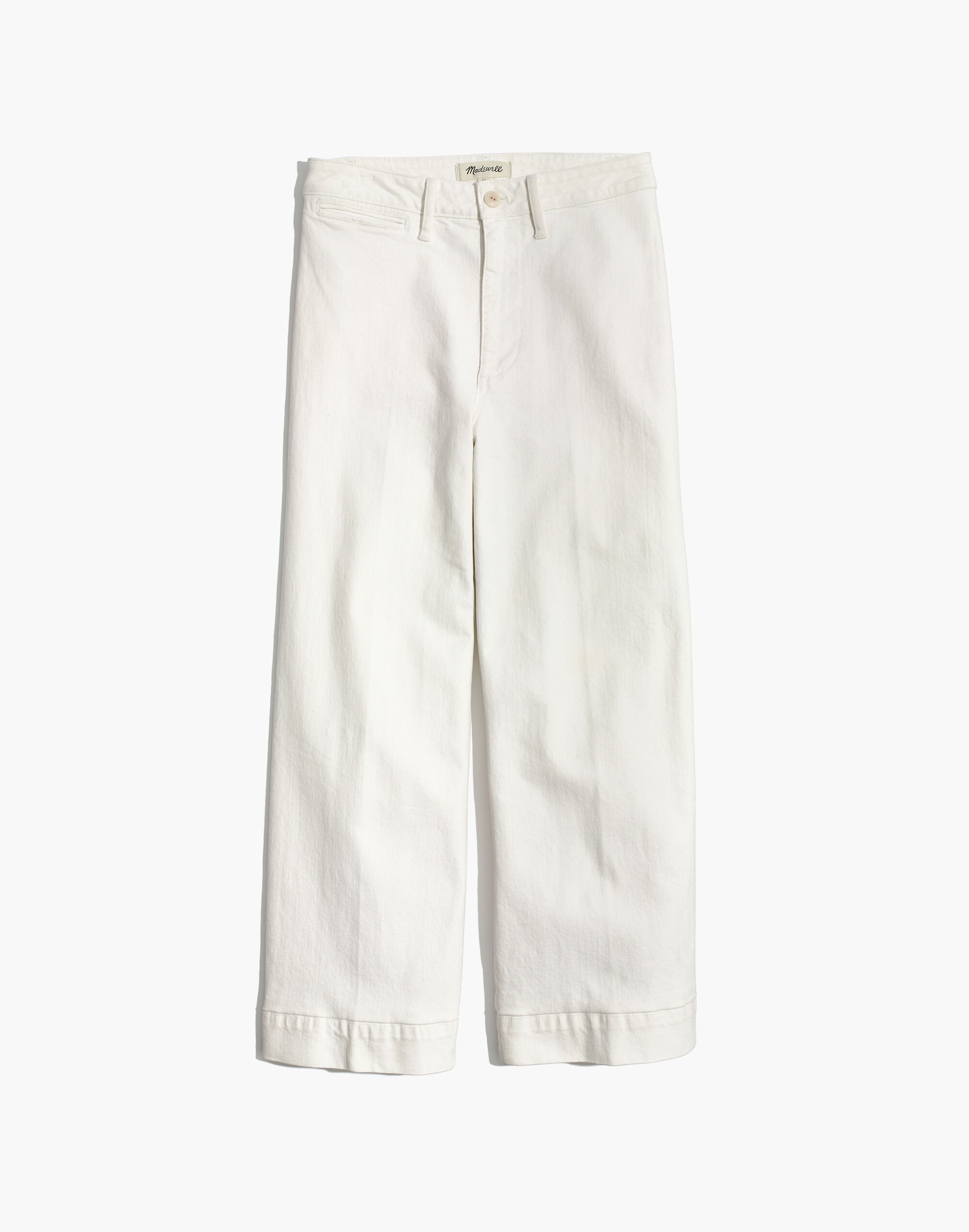 Tall Emmett Wide-Leg Crop Jeans in Tile White