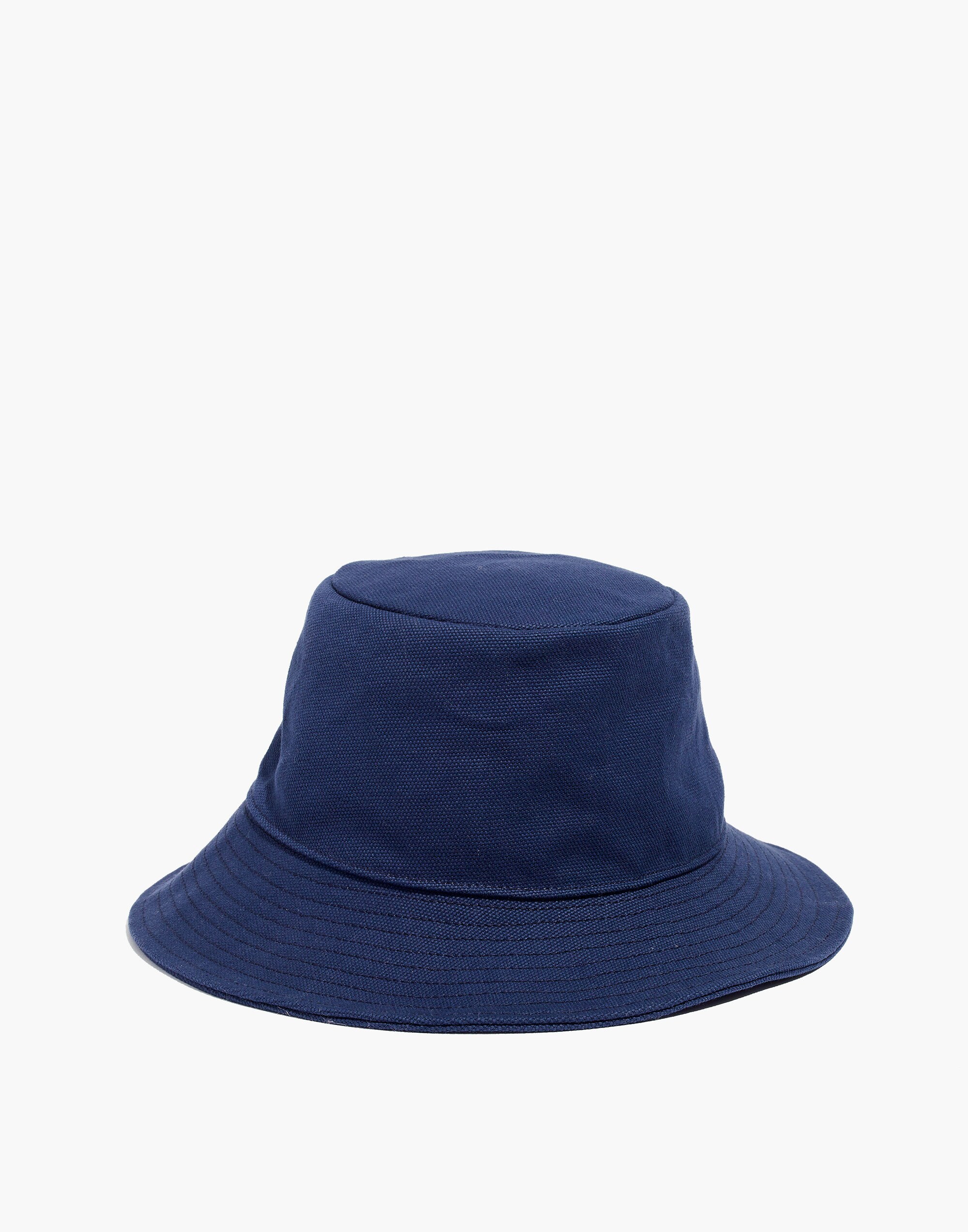 Short-Brimmed Canvas Bucket Hat