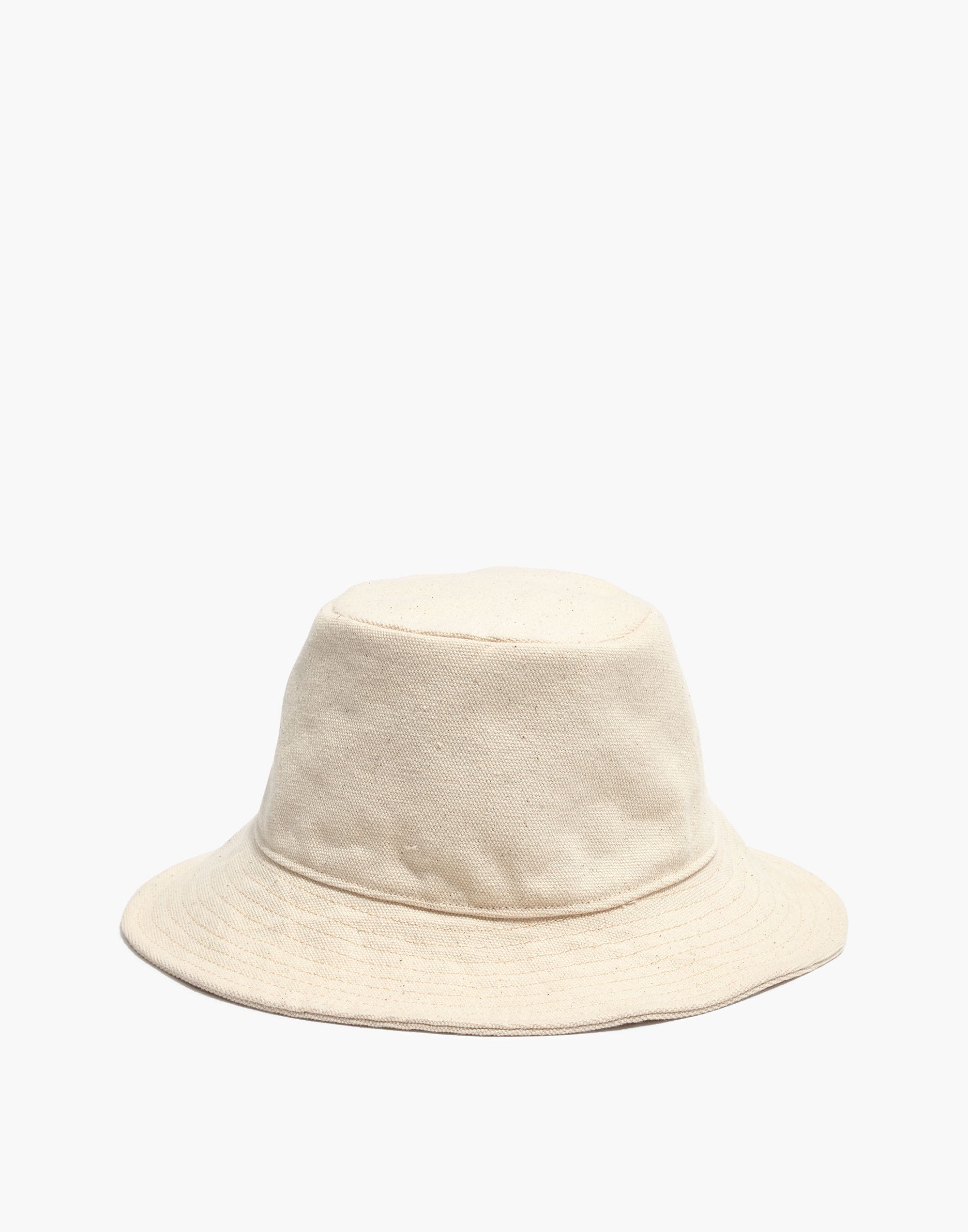 Short-Brimmed Canvas Bucket Hat