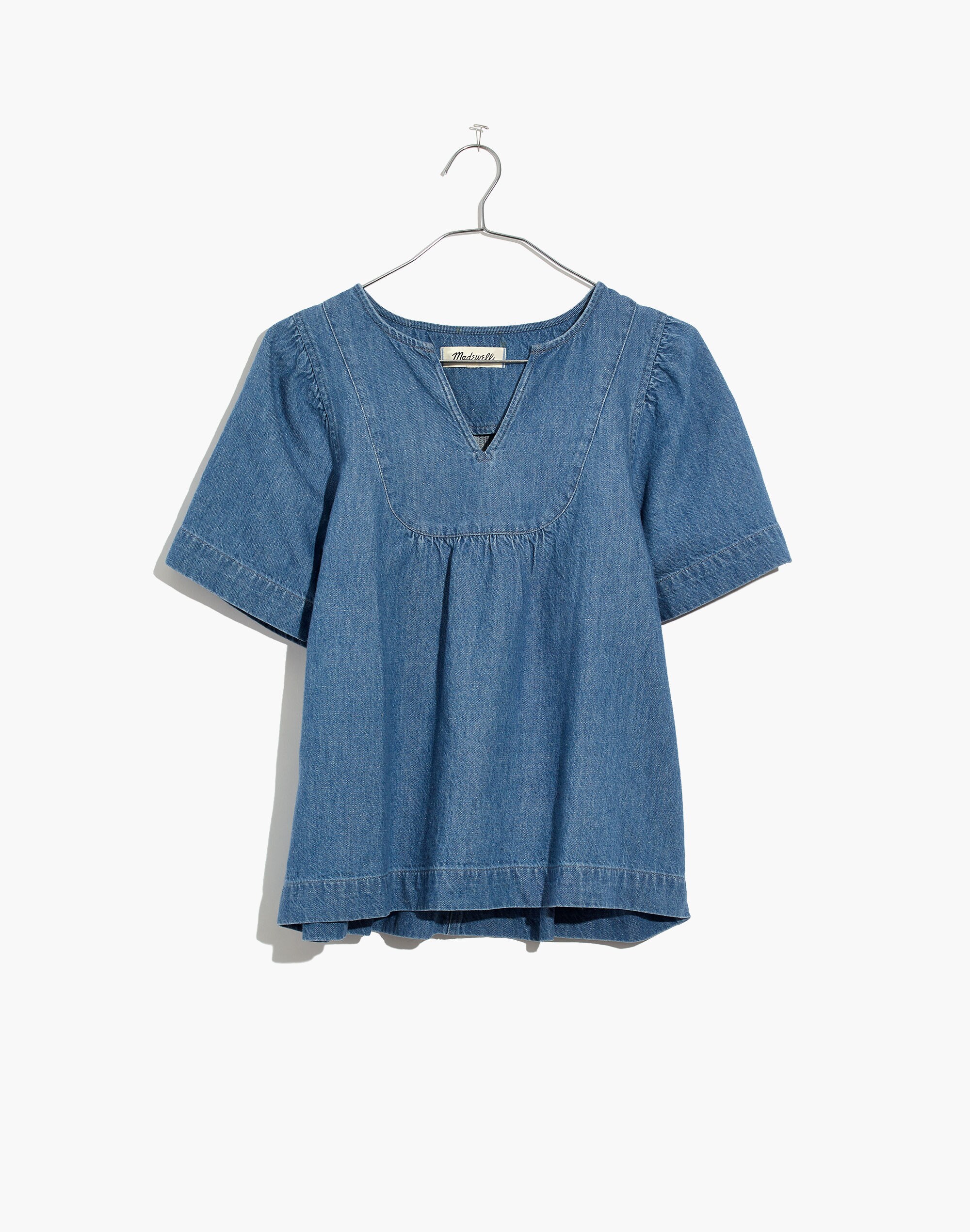 Denim Popover Swing Top