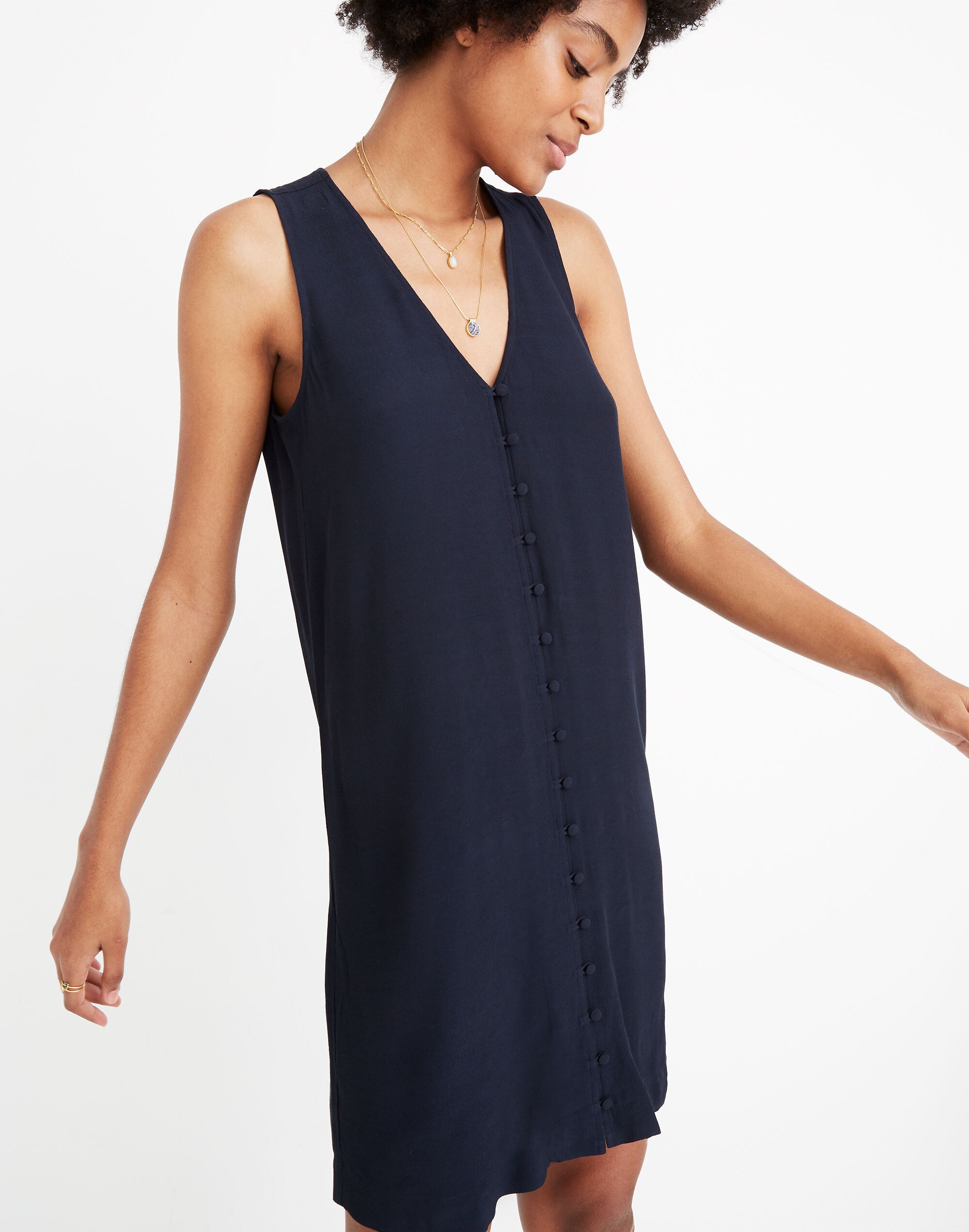 Heather Button-Front Dress