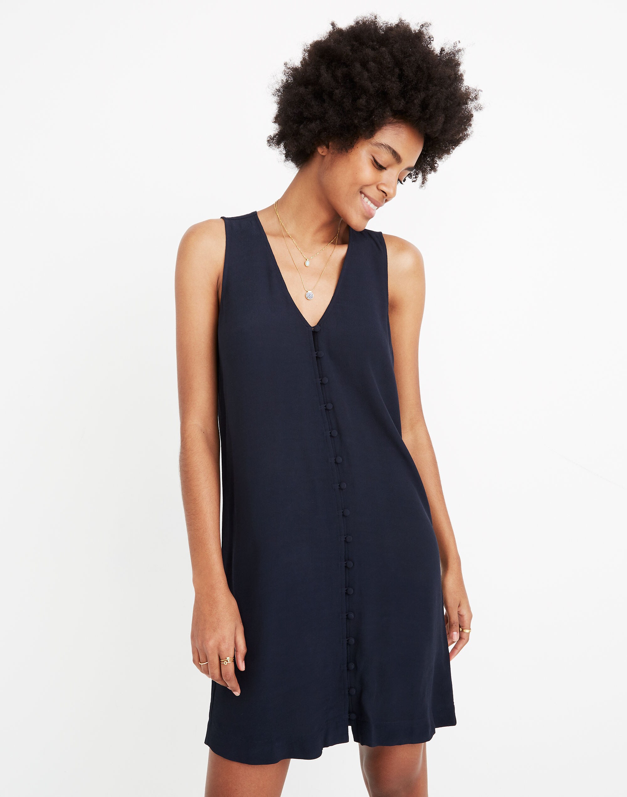 Heather Button-Front Dress