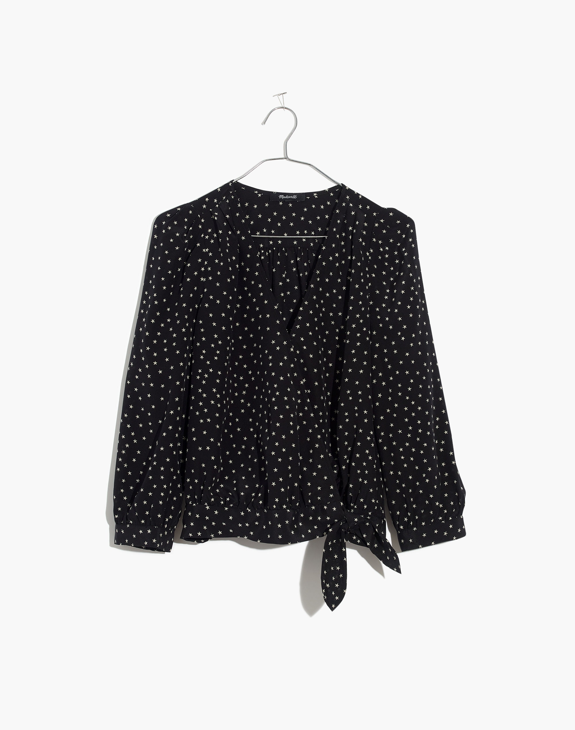 Silk Wrap Top in Star Scatter