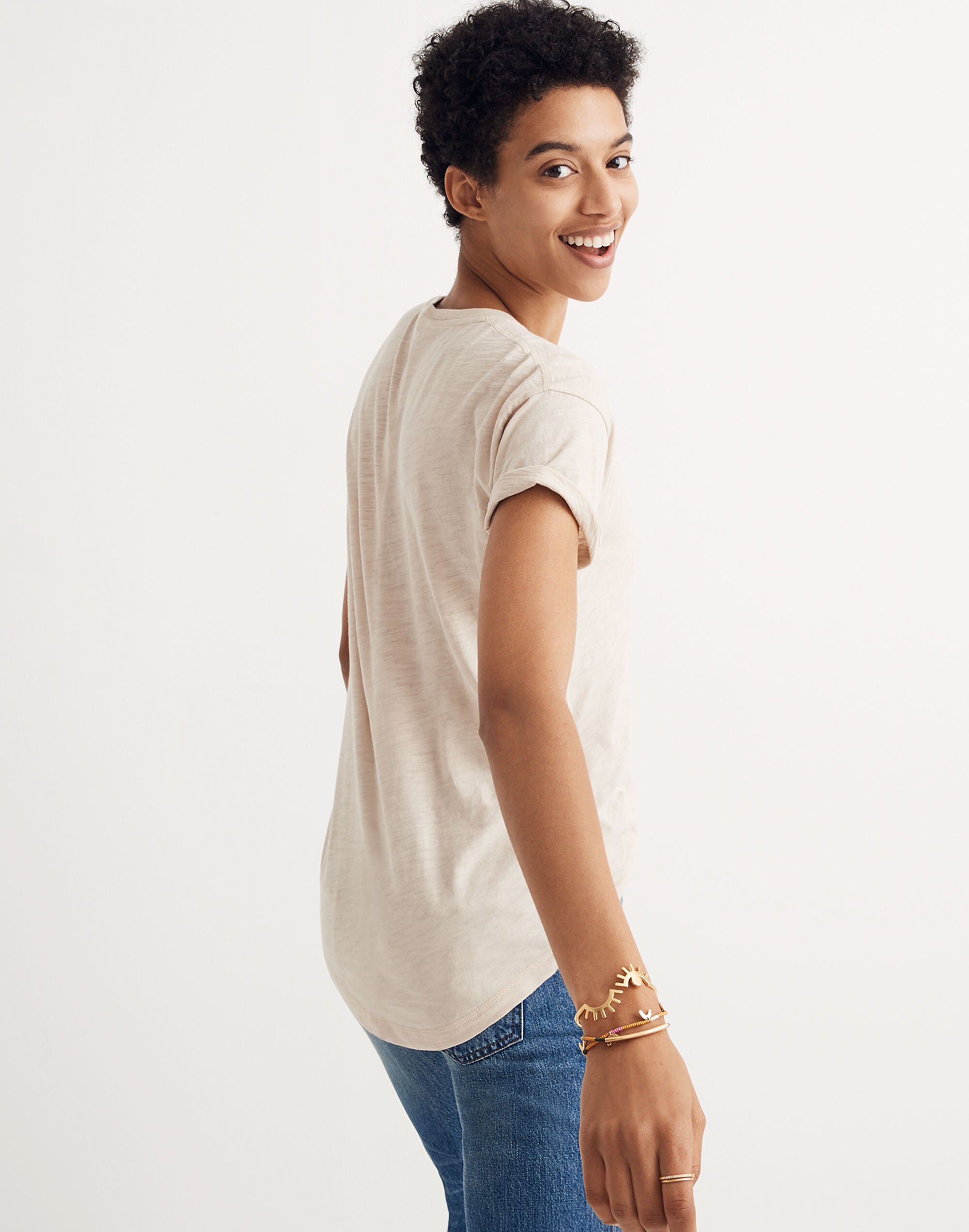 Yin-Yang Whisper Cotton Crewneck Tee