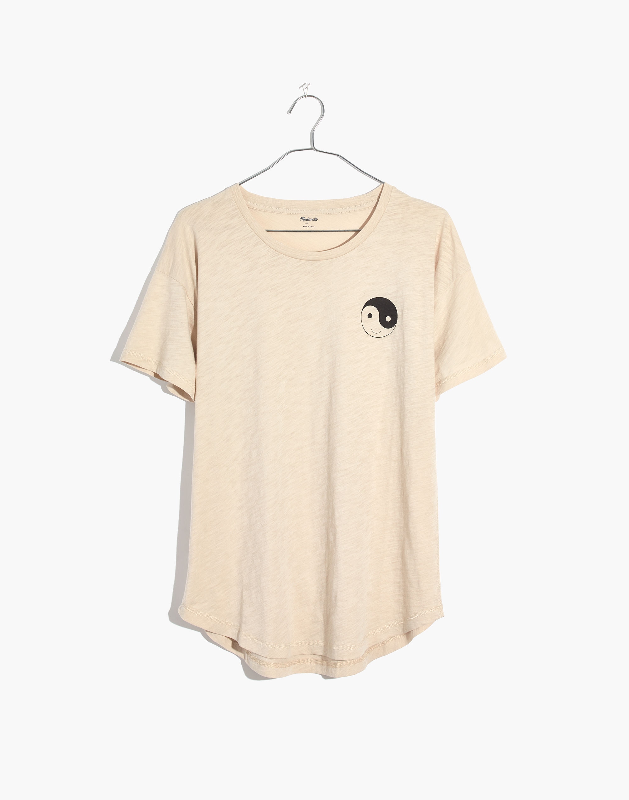 Yin-Yang Whisper Cotton Crewneck Tee