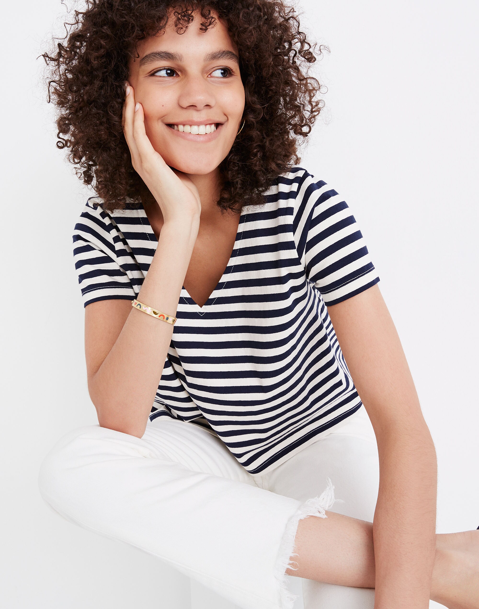 Setlist Boxy Top in Marton Stripe