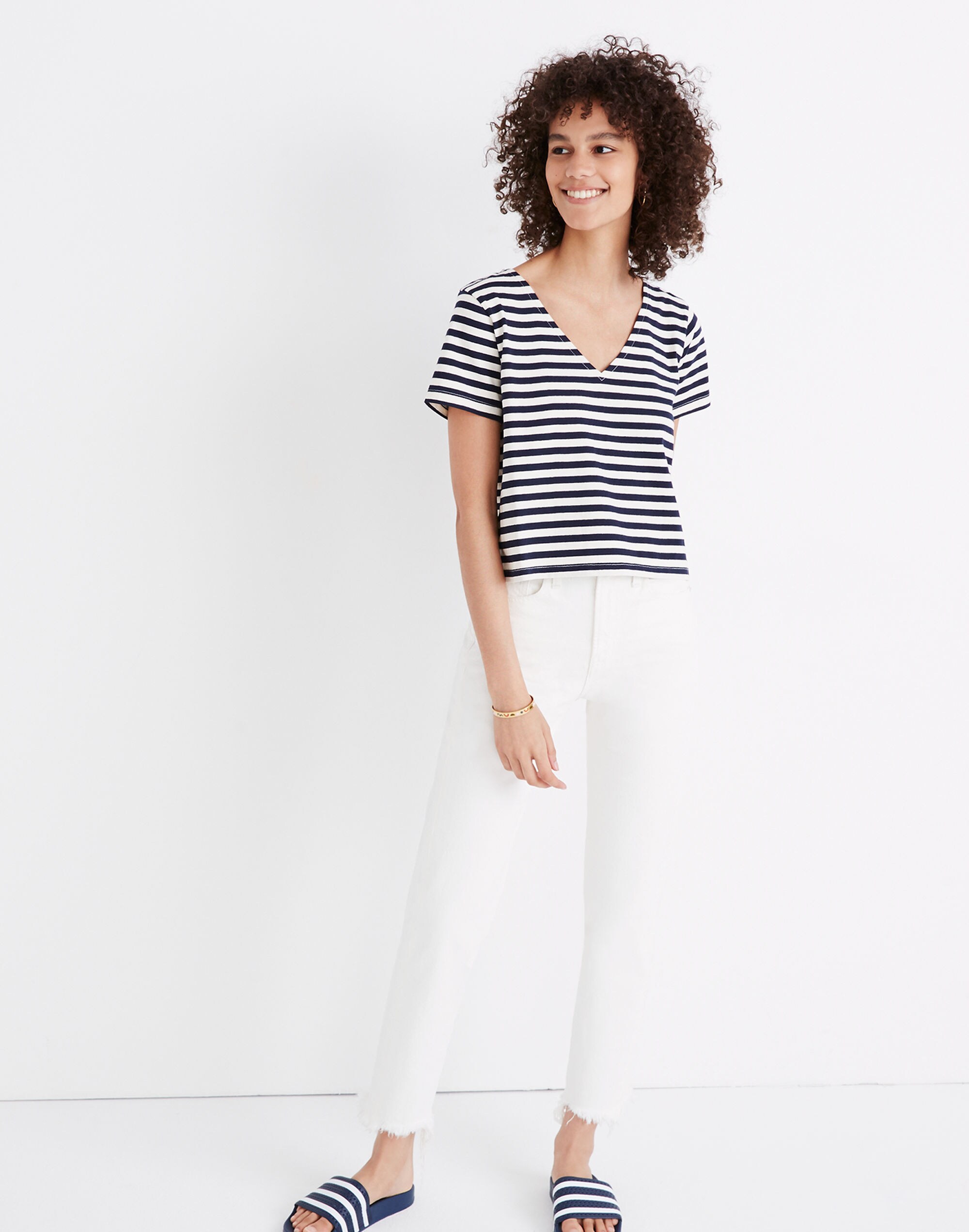 Setlist Boxy Top in Marton Stripe