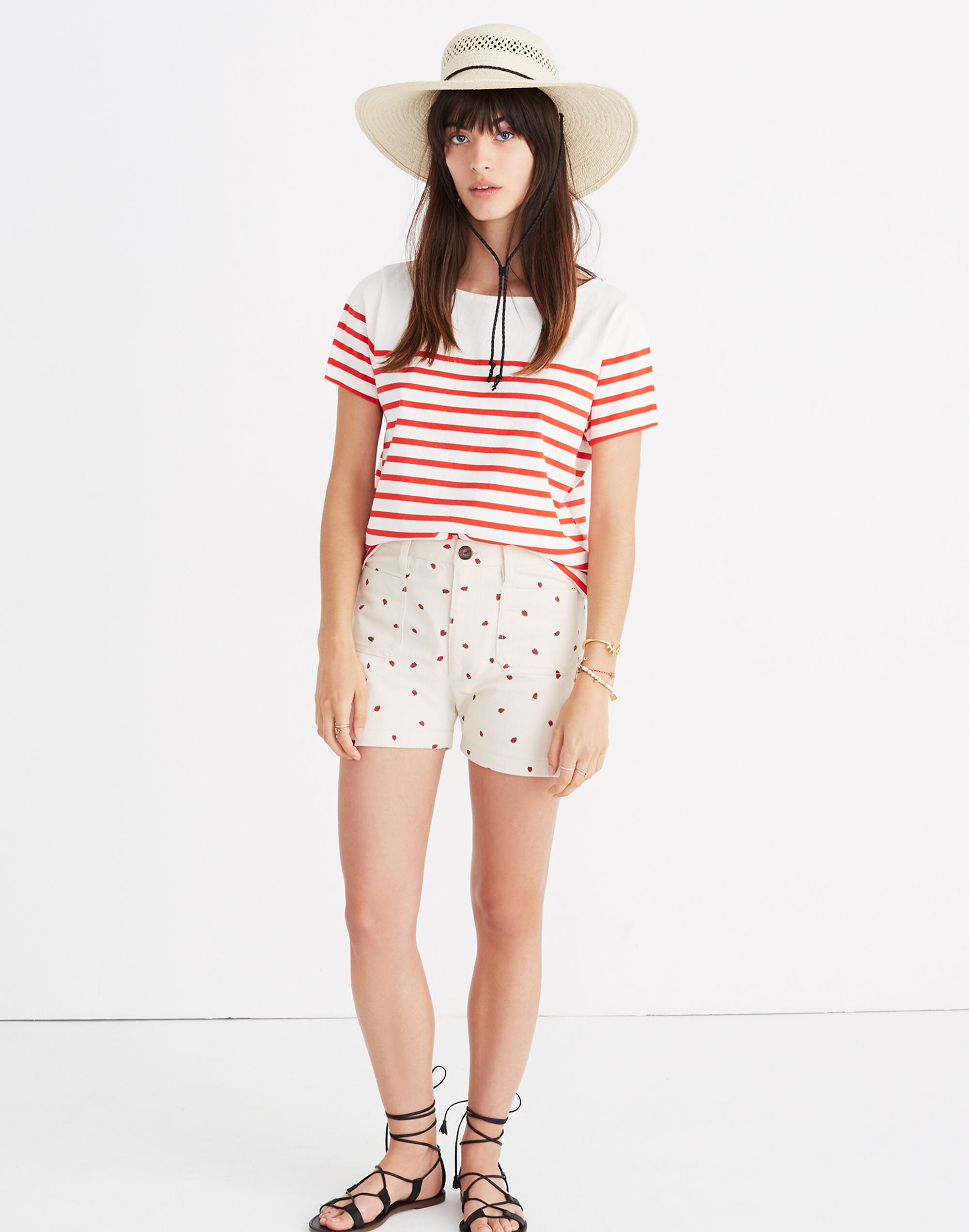 Setlist Boxy Top in Lynnhurst Stripe