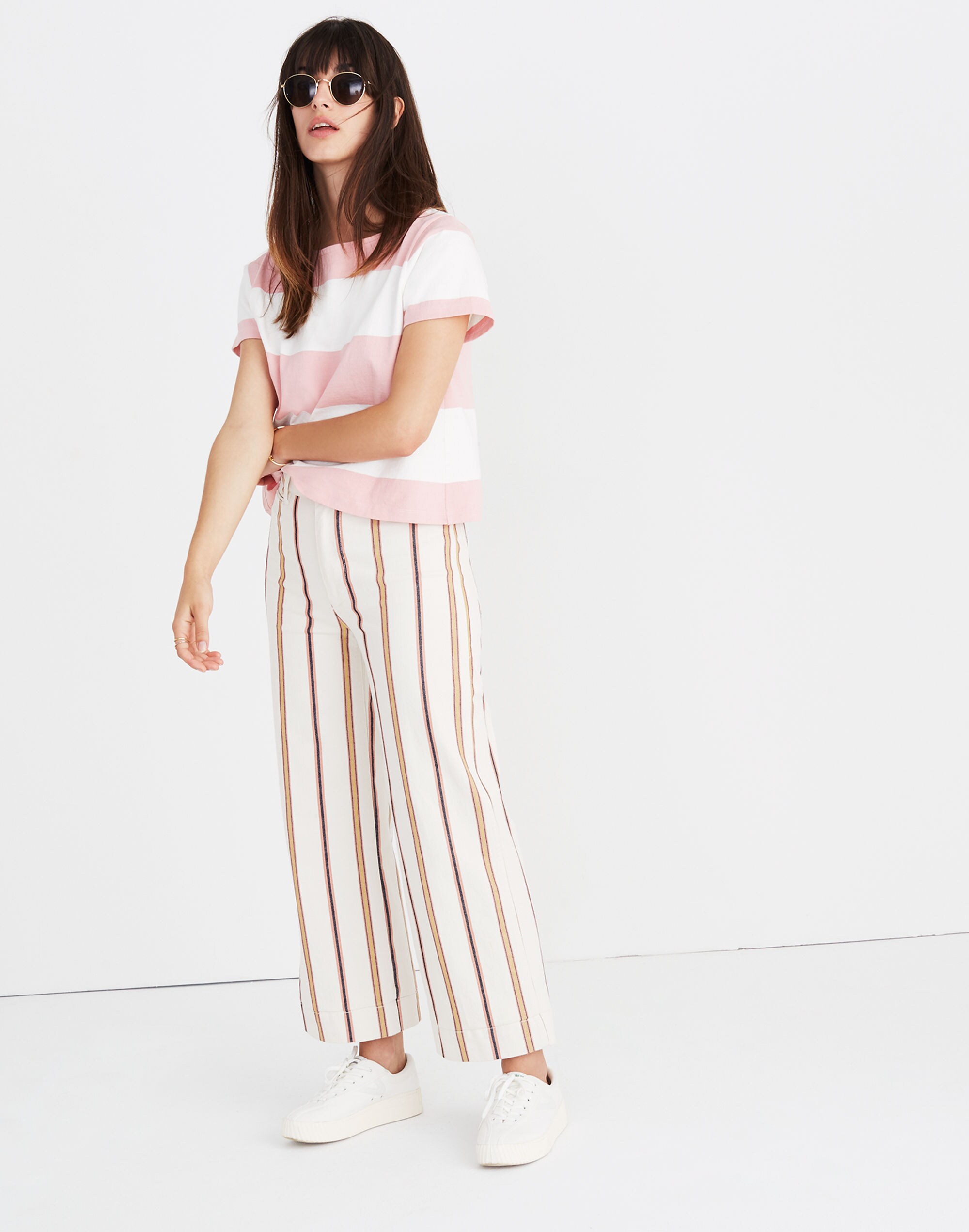 Setlist Boxy Top in Norfolk Stripe