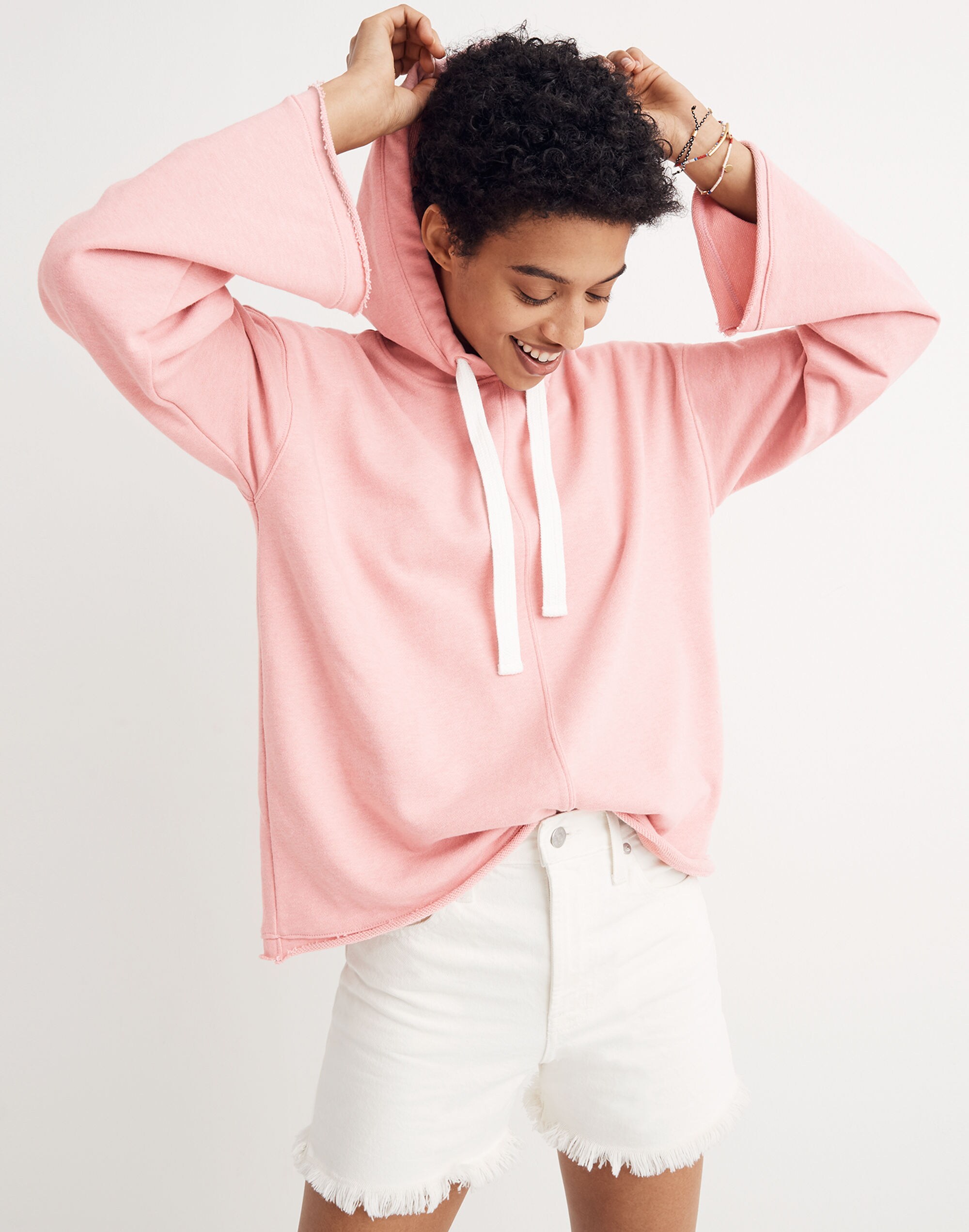 Bell-Sleeve Hoodie Sweatshirt