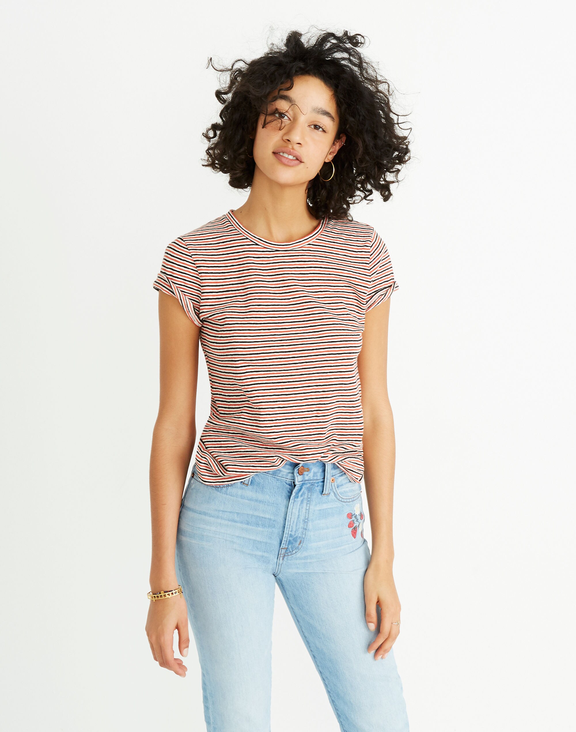 Lo-Fi Shrunken Tee in Nona Stripe