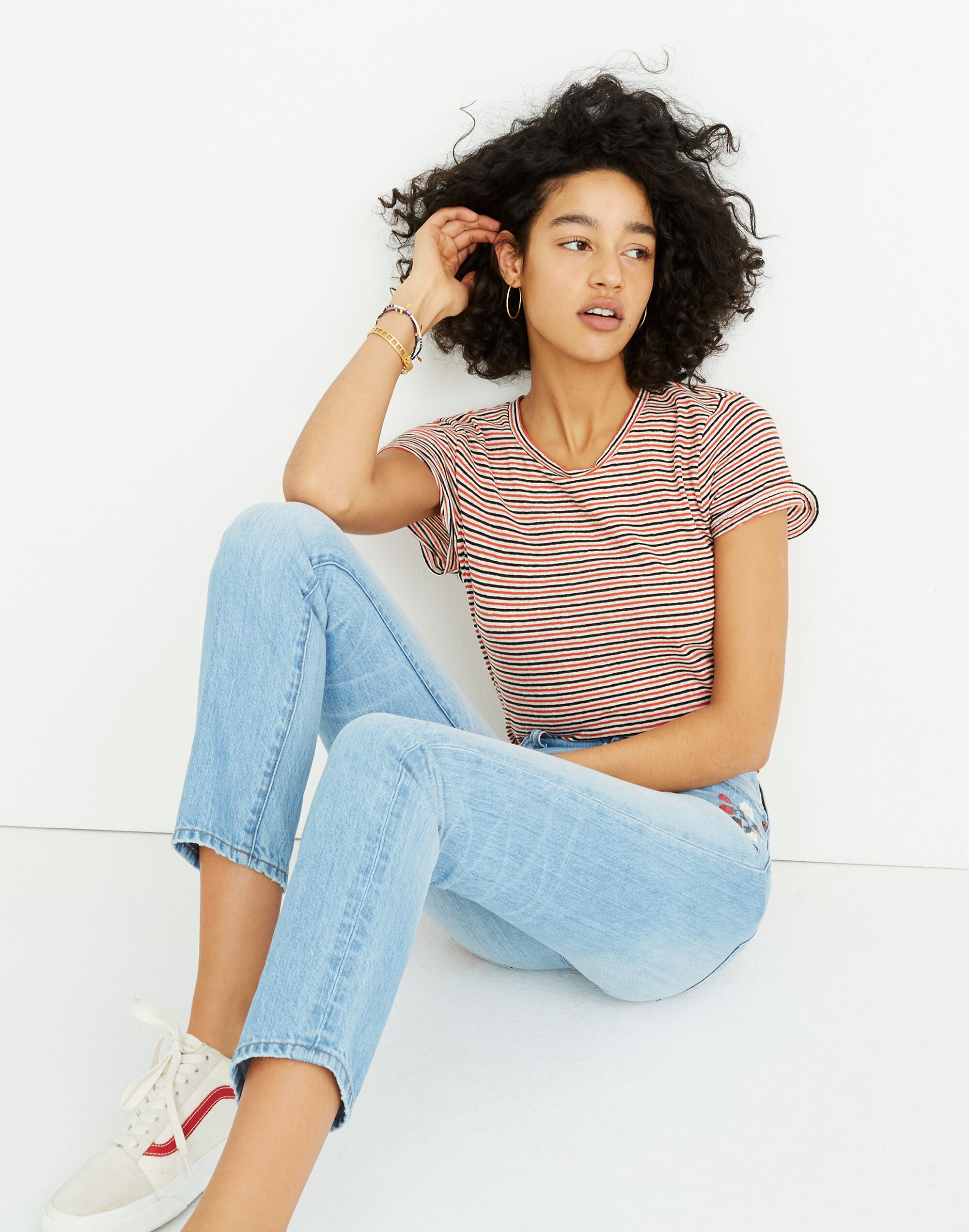 Lo-Fi Shrunken Tee in Nona Stripe