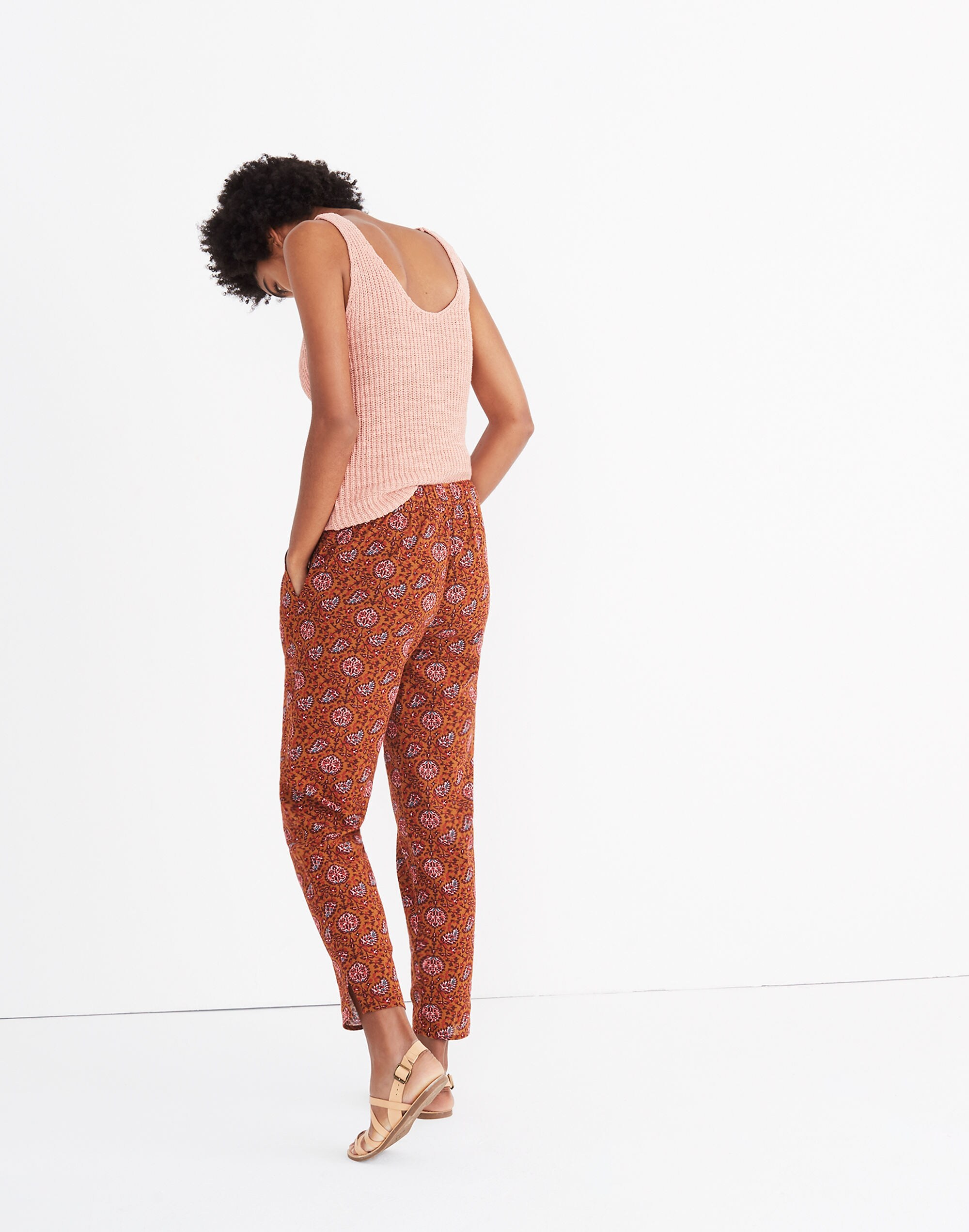 Caracas Cover-Up Pants in Warm Paisley