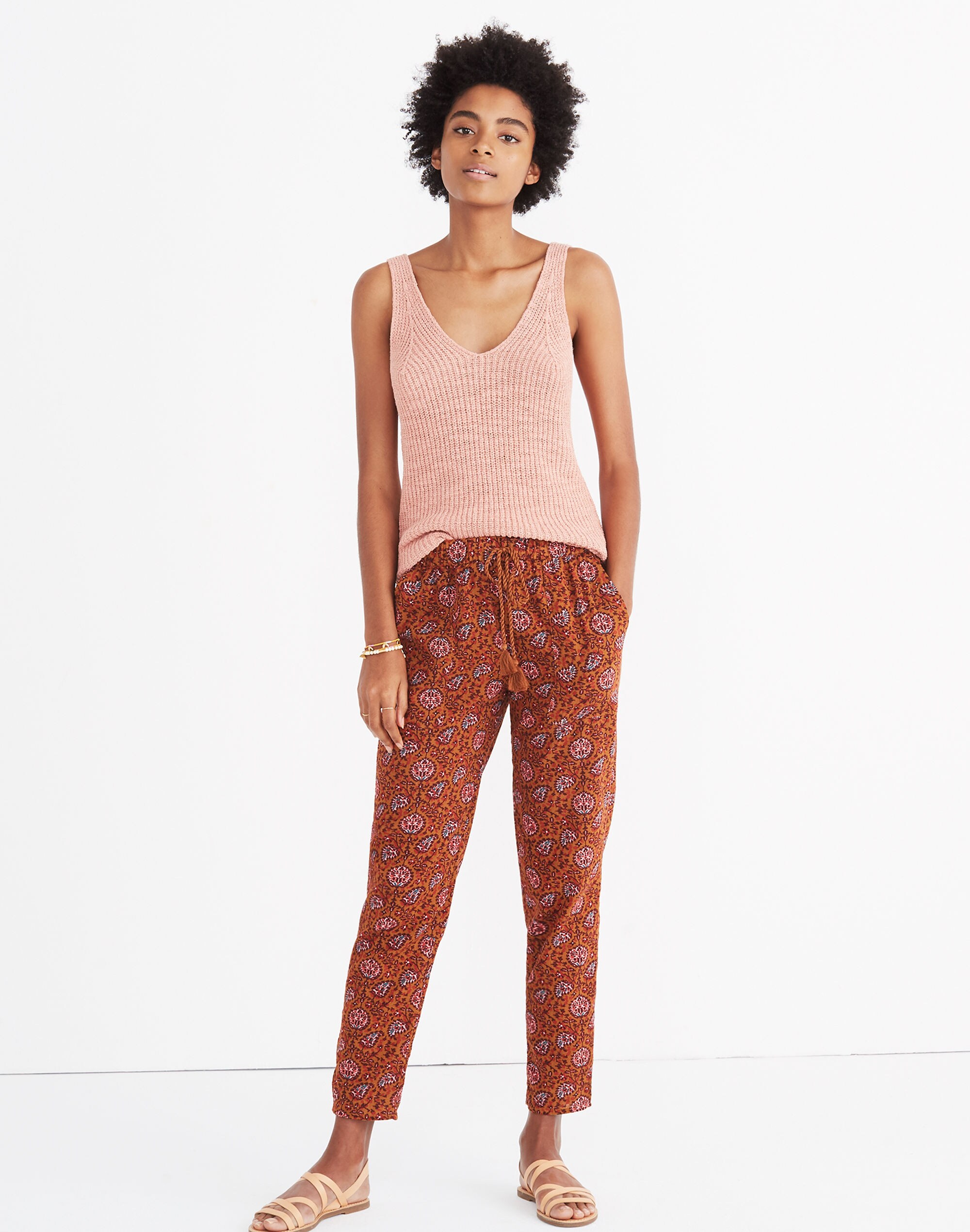 Caracas Cover-Up Pants in Warm Paisley