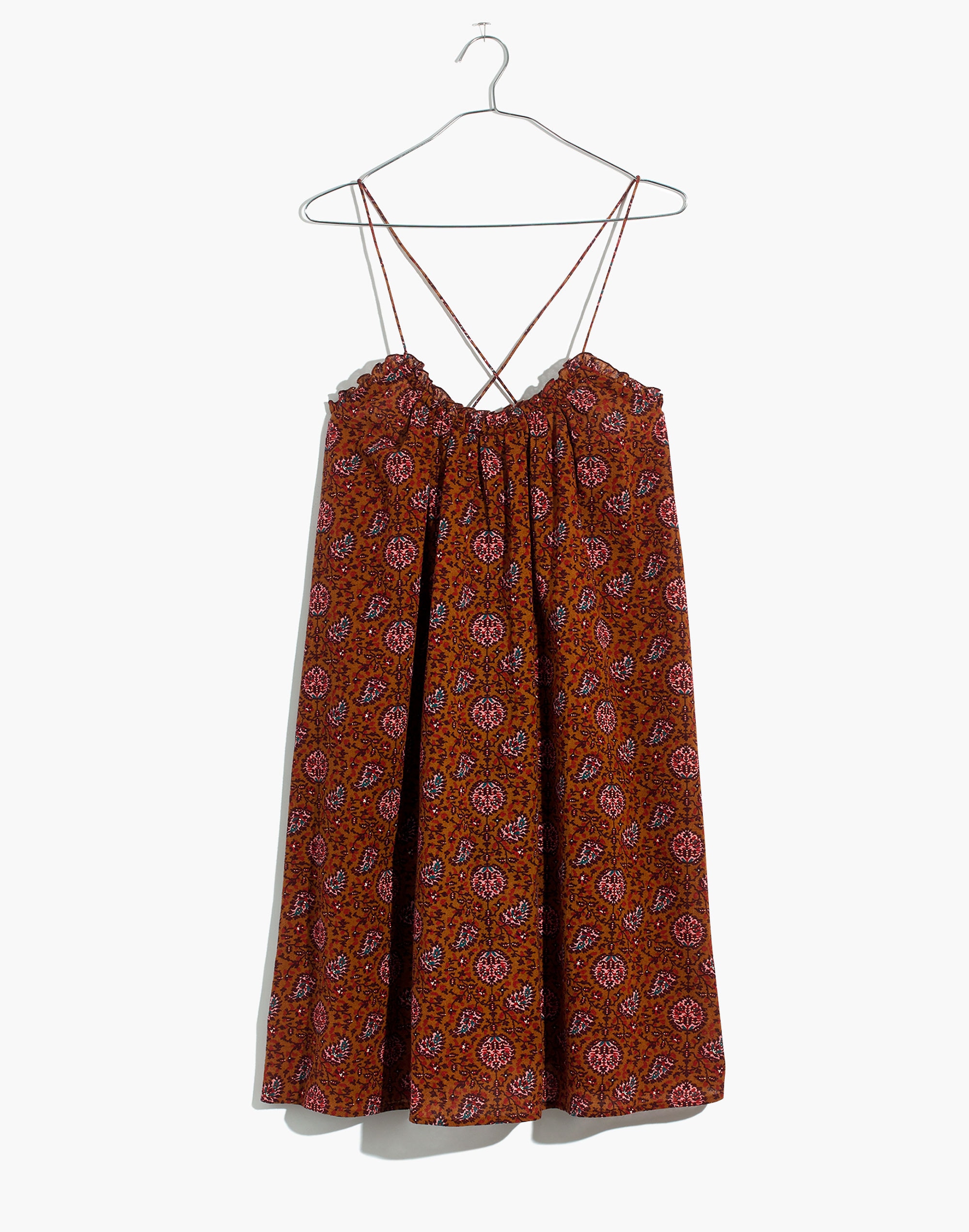Tulum Cover-Up Dress in Warm Paisley