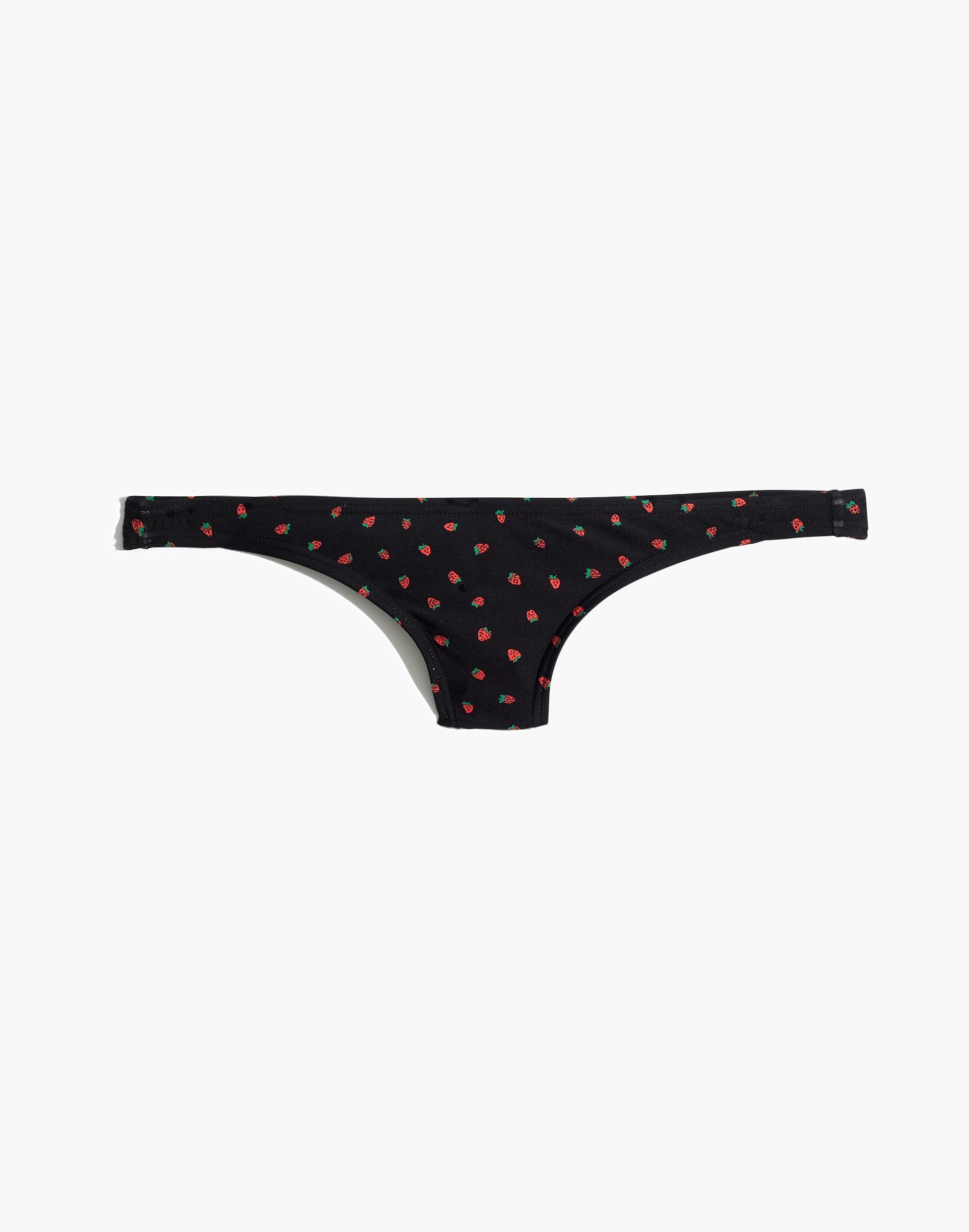 Madewell Lowrider Bikini Bottom in Fresh Strawberries