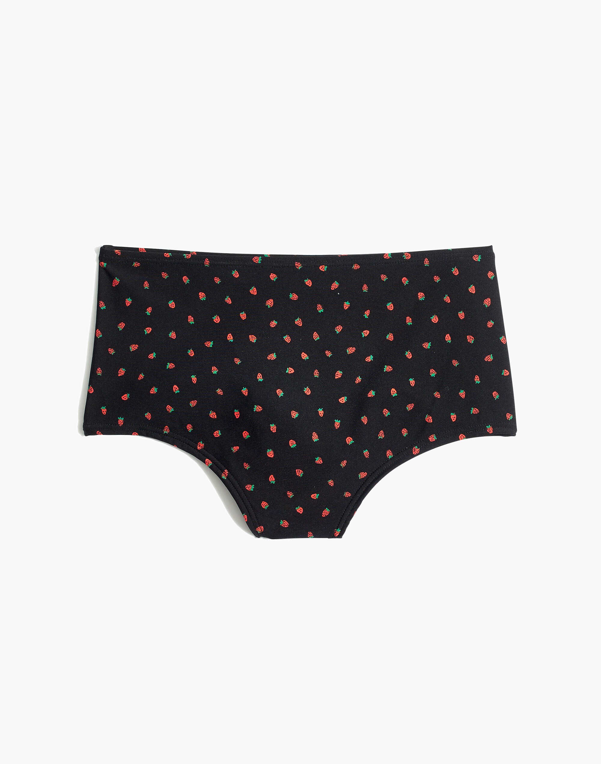 Madewell High-Waisted Bikini Bottom in Fresh Strawberries