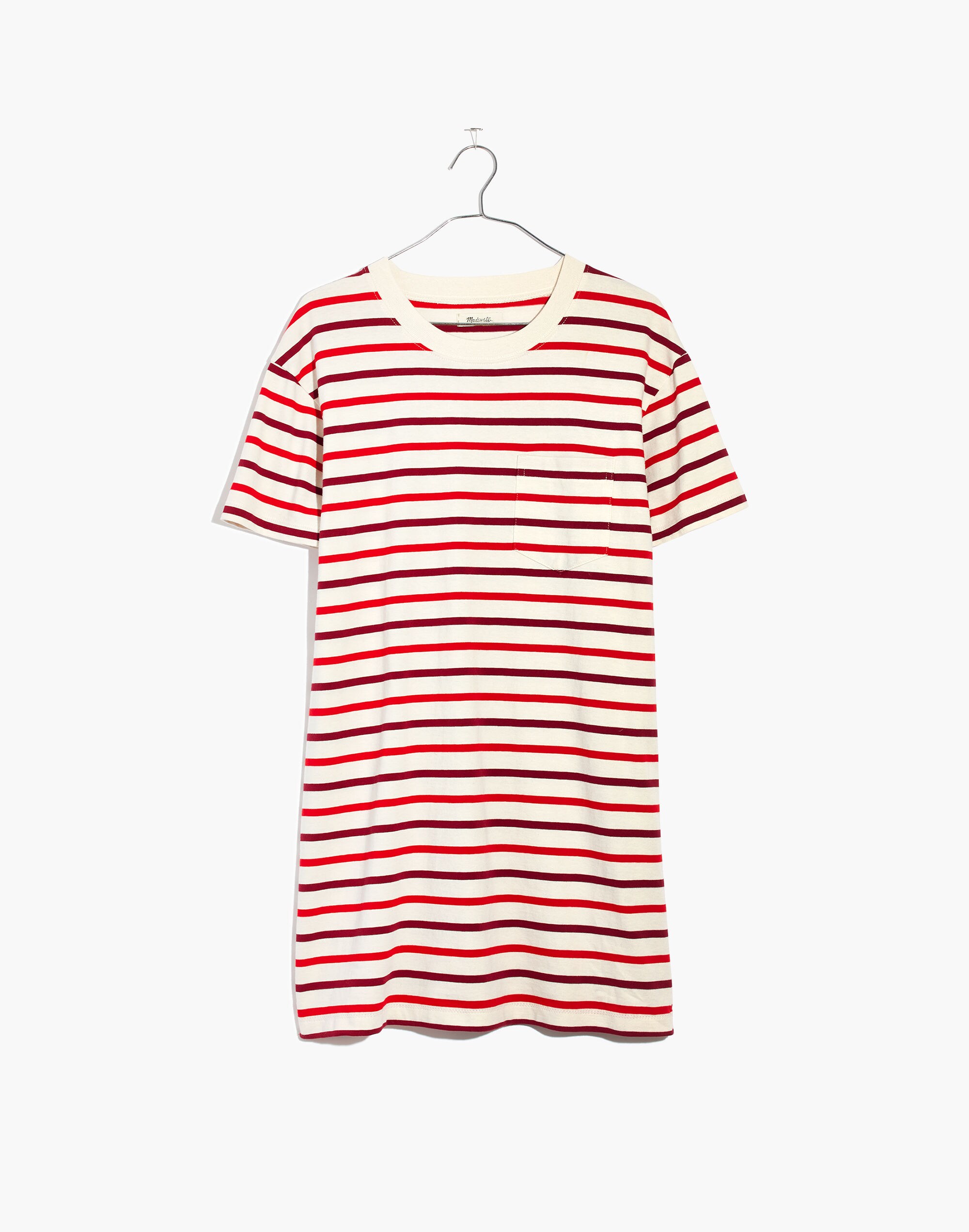 Pocket Tee Dress in Pablo Stripe