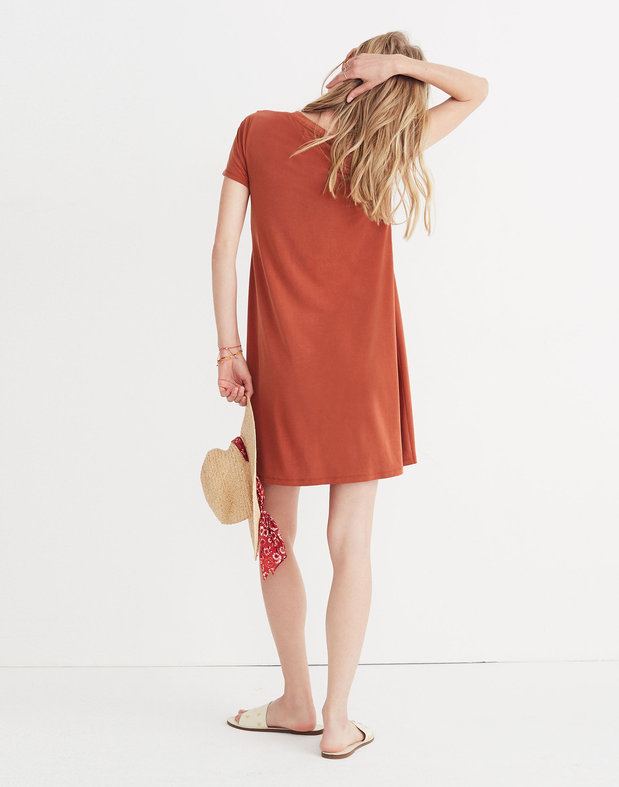 Sandwashed Swingy Tee Dress