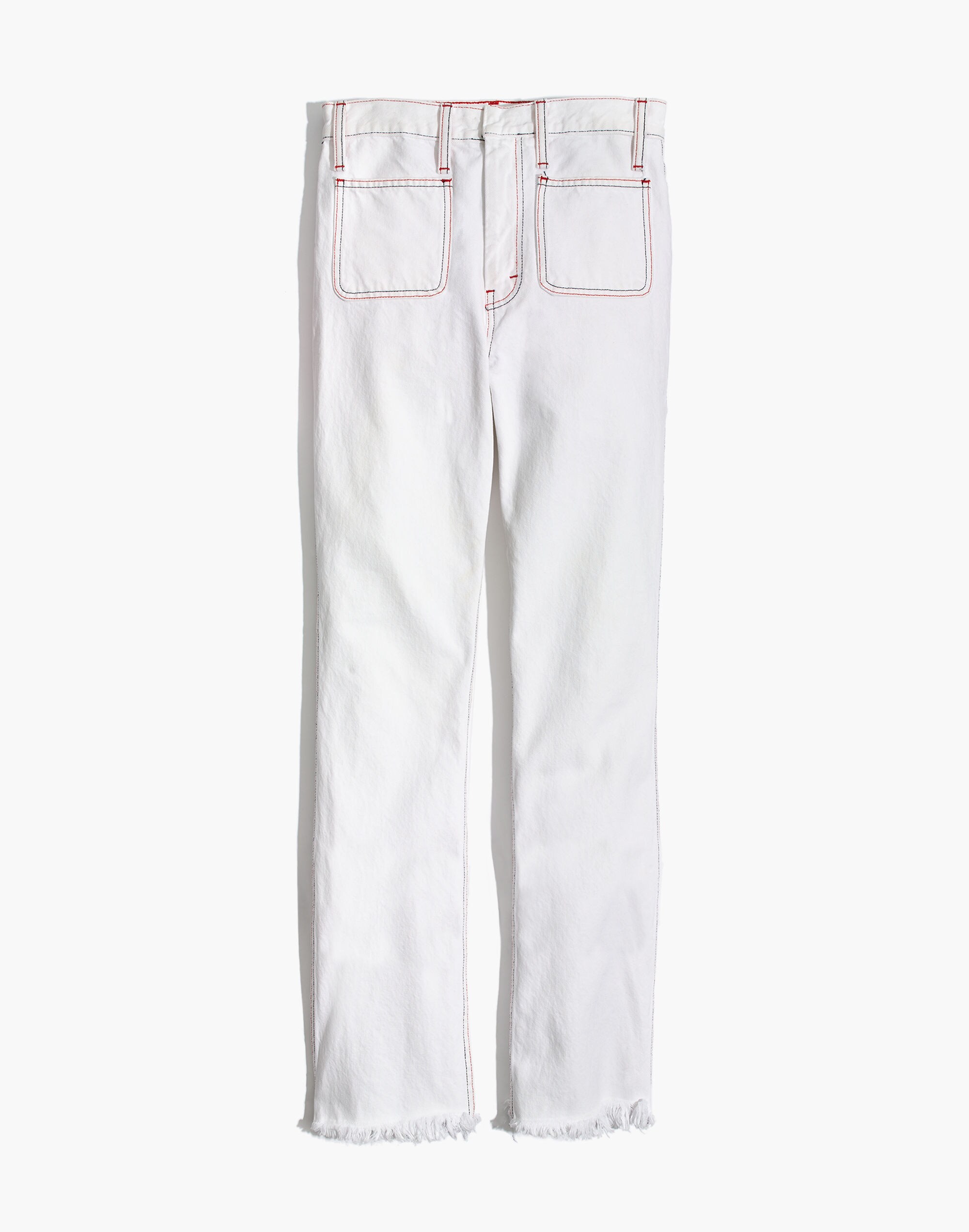 Rigid Demi Boot Crop Jeans: Red White and Blue Edition