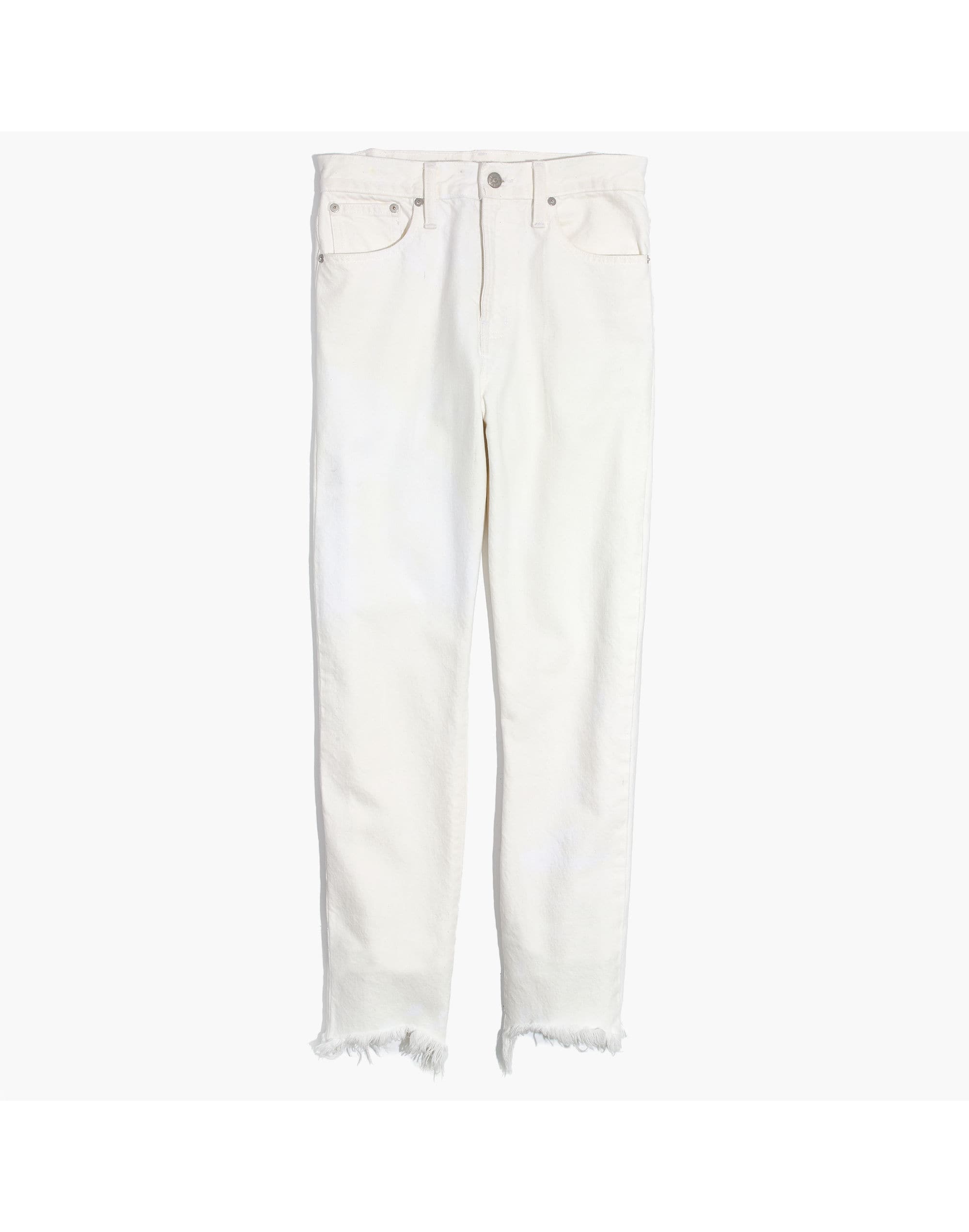 The Petite Perfect Summer Jean in Tile White: Destructed-Hem Edition