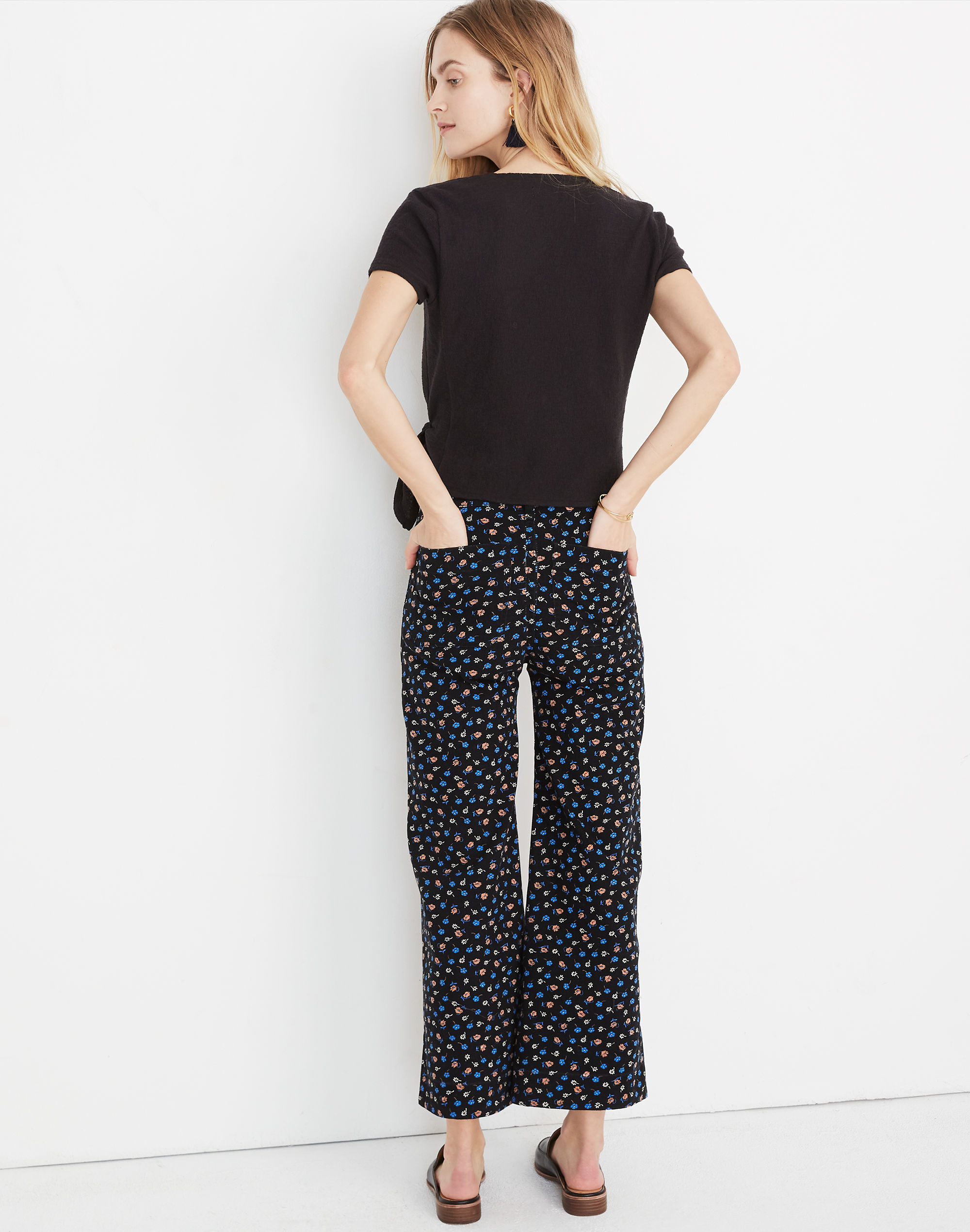 Texture &amp; Thread Wrap-Tie Top