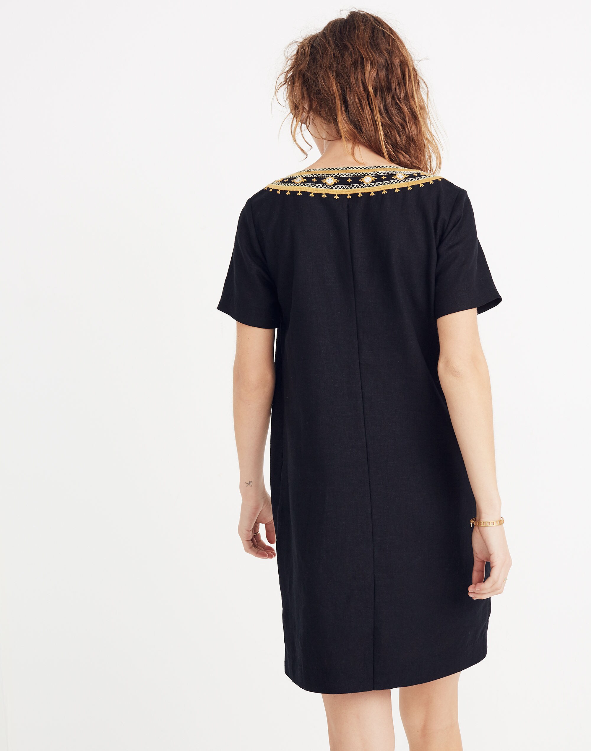 Mirror-Embroidered Dress