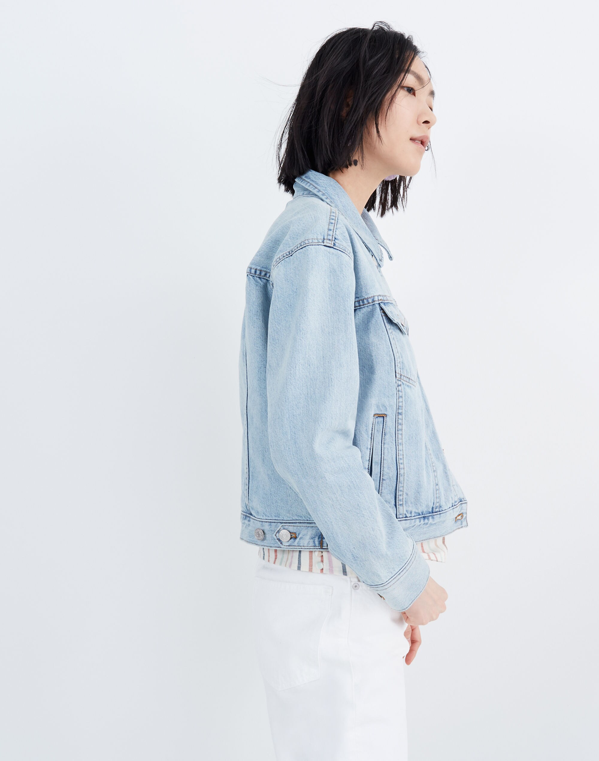 The Boxy-Crop Jean Jacket in Fitzgerald Wash