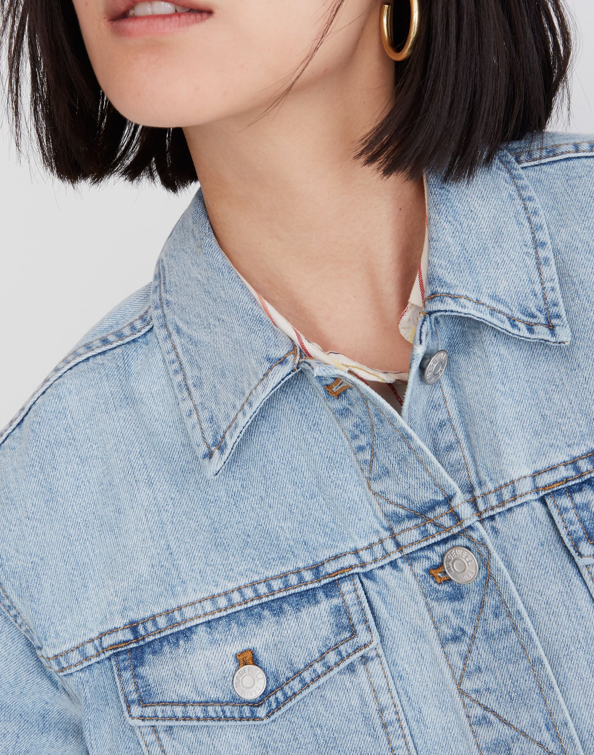 The Boxy-Crop Jean Jacket in Fitzgerald Wash