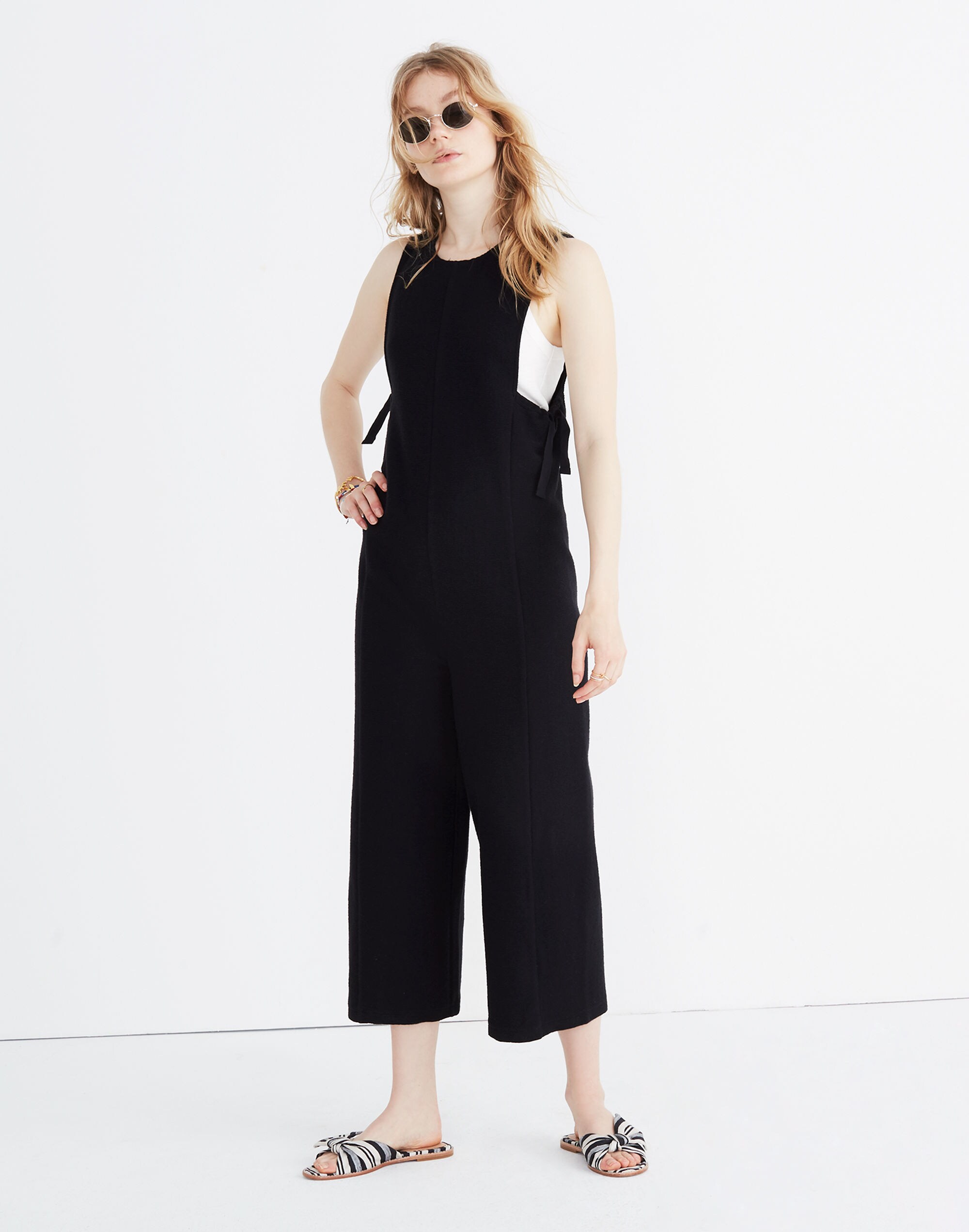 Texture &amp; Thread Side-Tie Jumpsuit