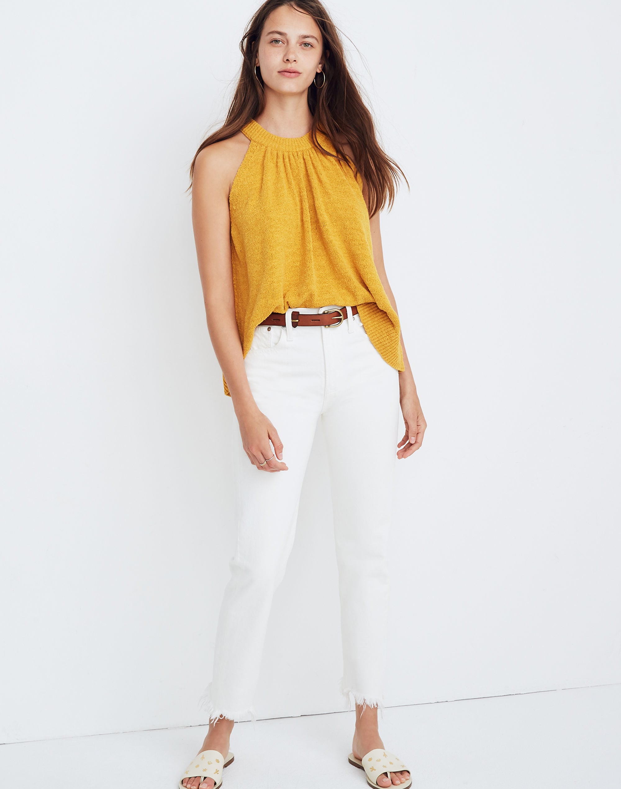 Gathered Sweater Tank