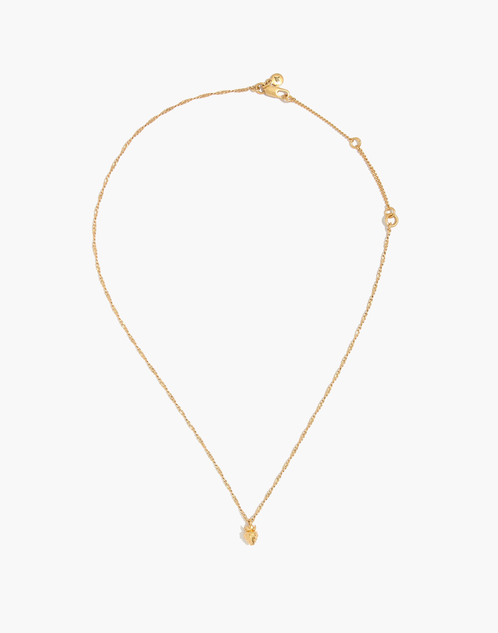 Strawberry Pendant Necklace