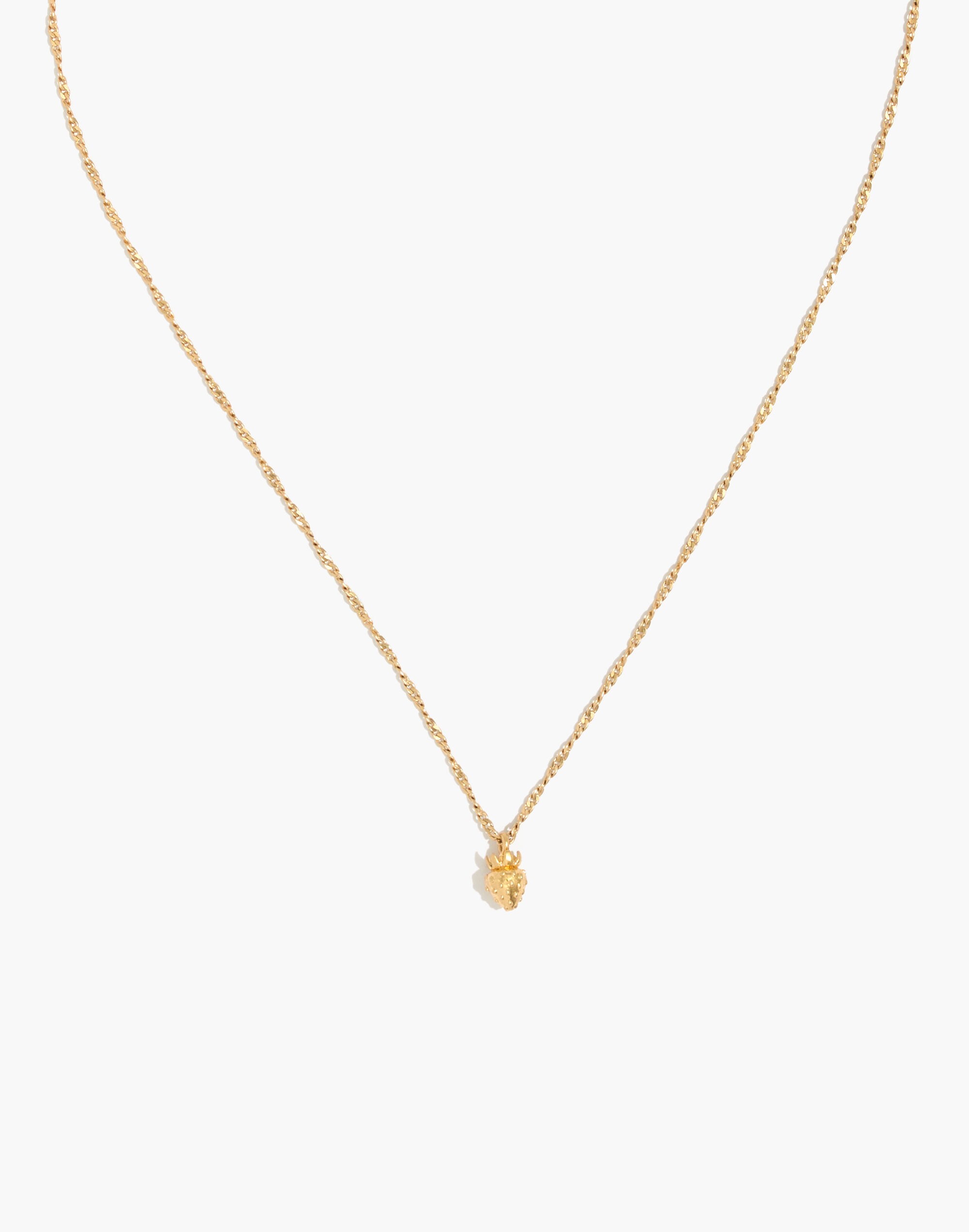 Strawberry Pendant Necklace