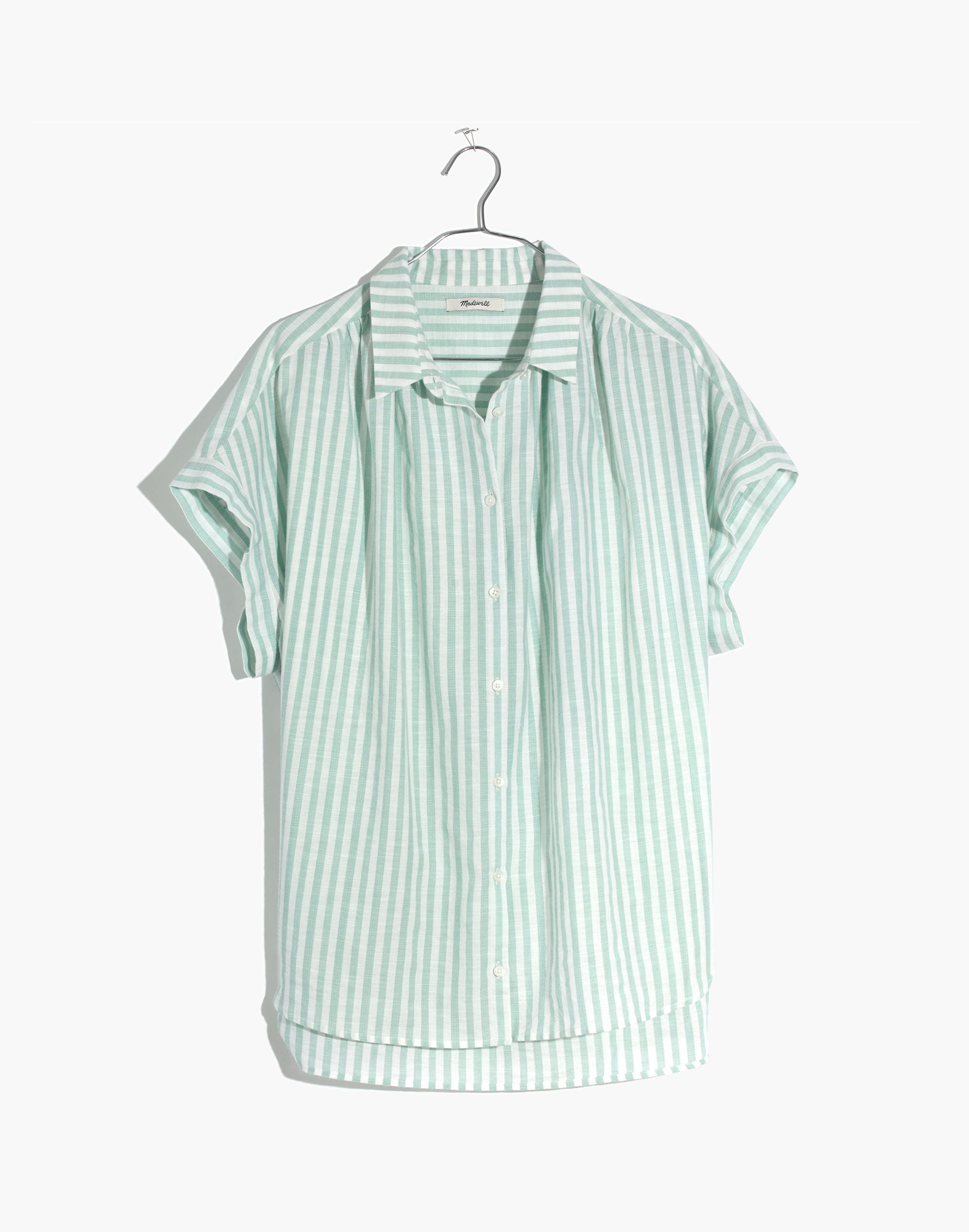 Central Shirt in Mint Stripe