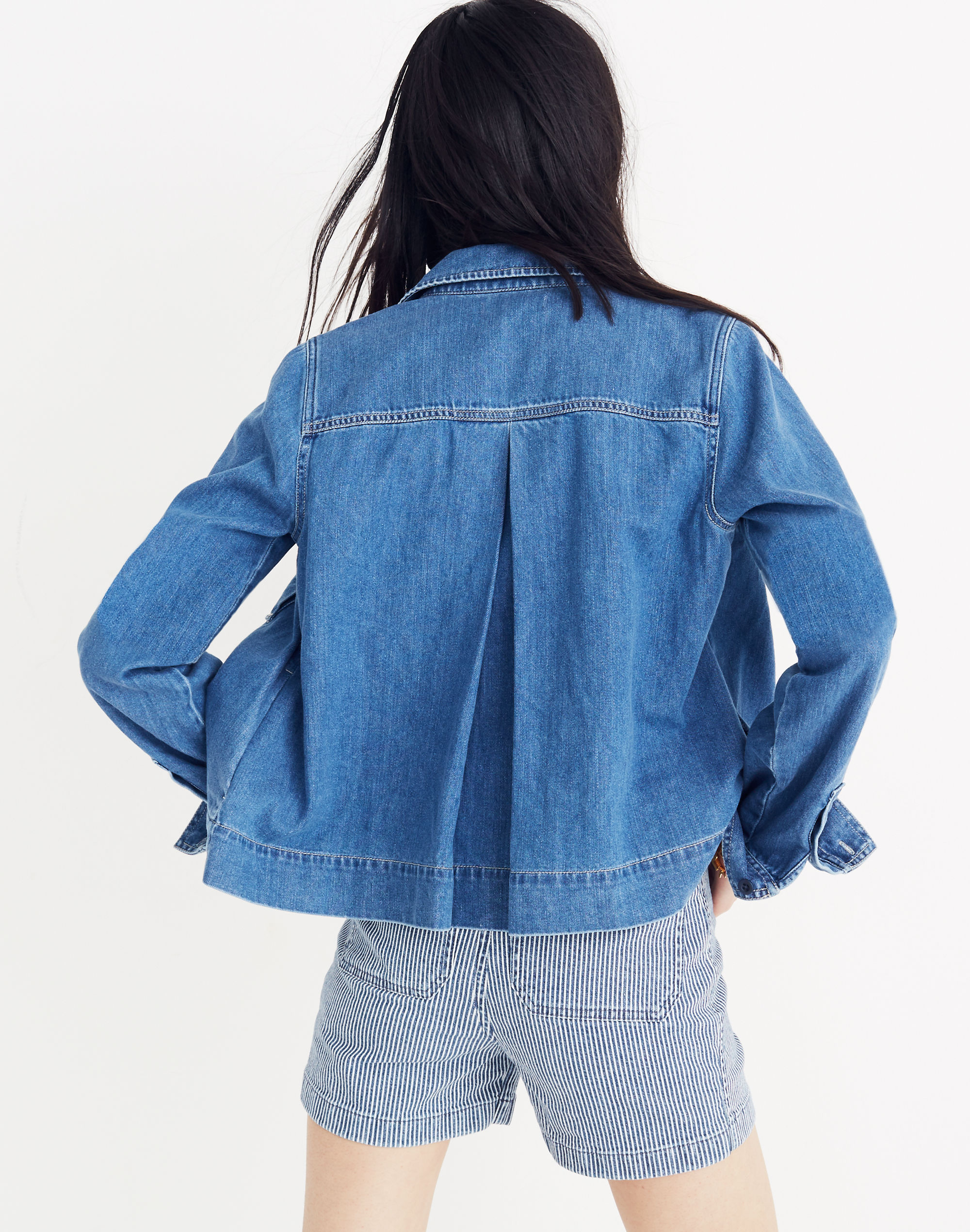 Denim Army Swing Jacket