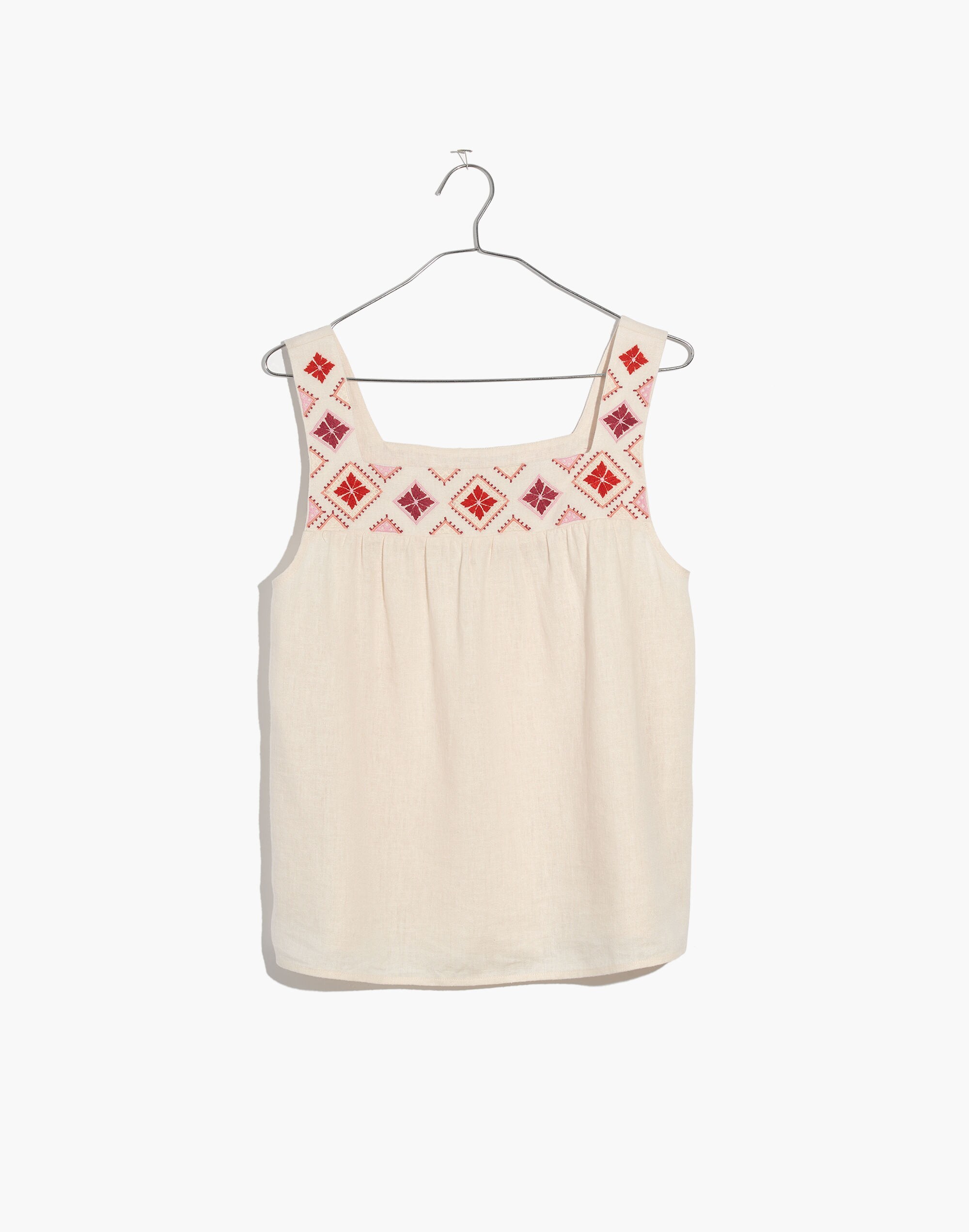 Embroidered Island Tank Top