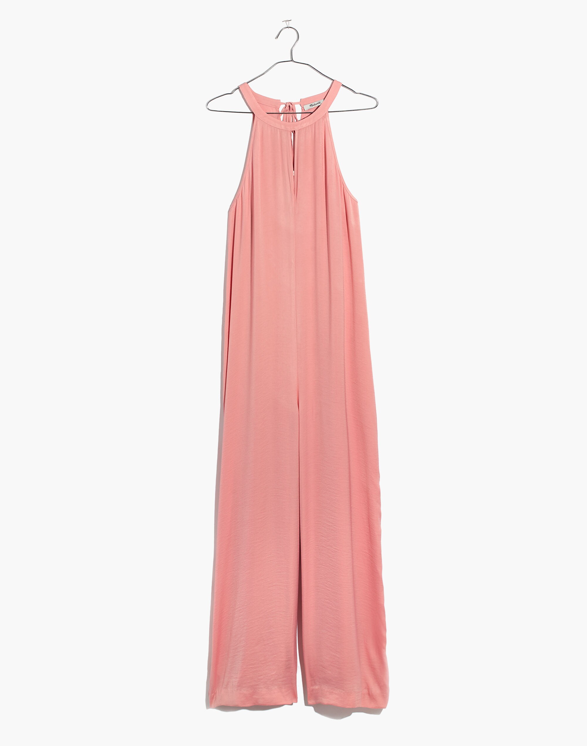 Keyhole Wide-Leg Jumpsuit in Pink Icing