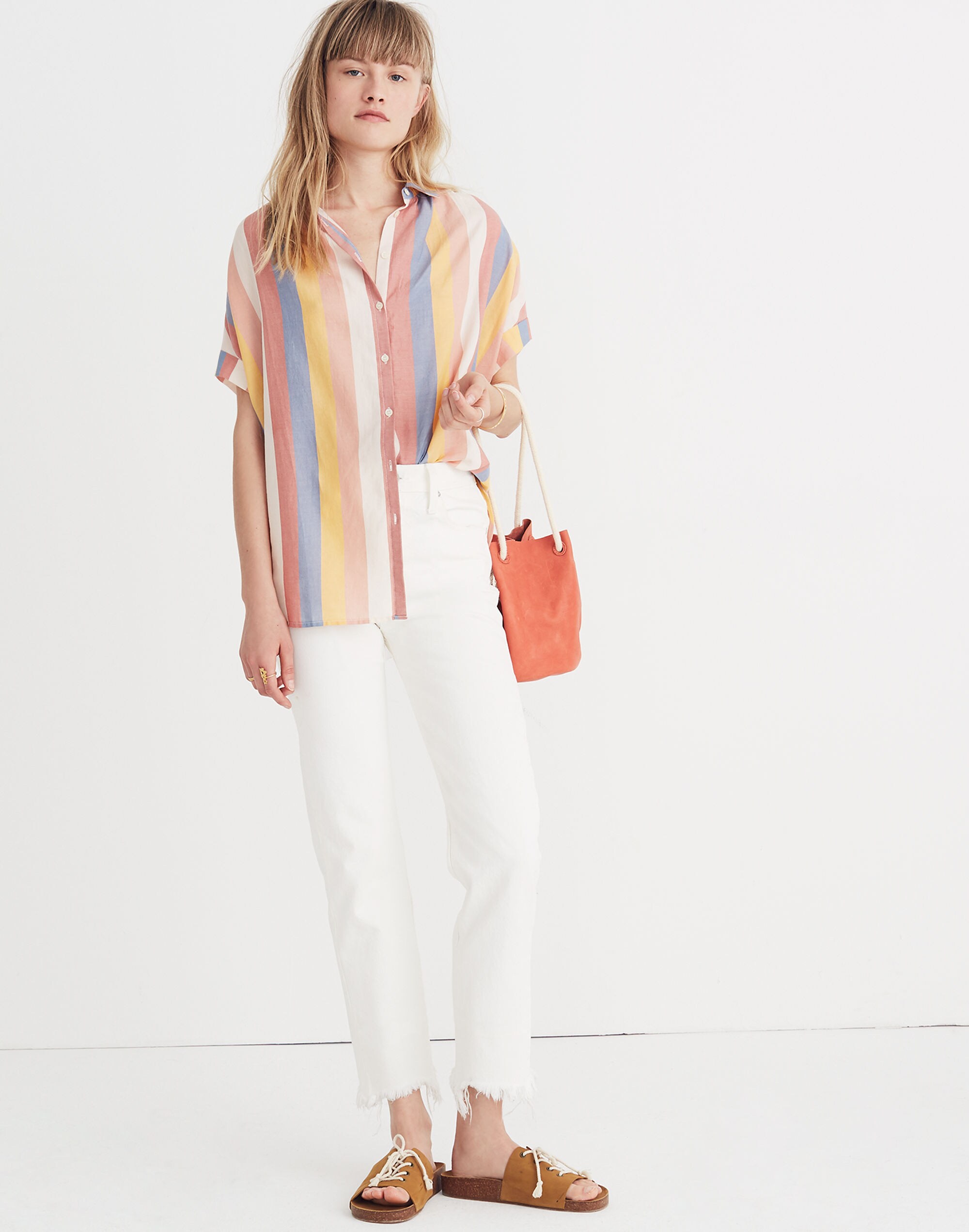 Central Shirt in Sherbet Stripe