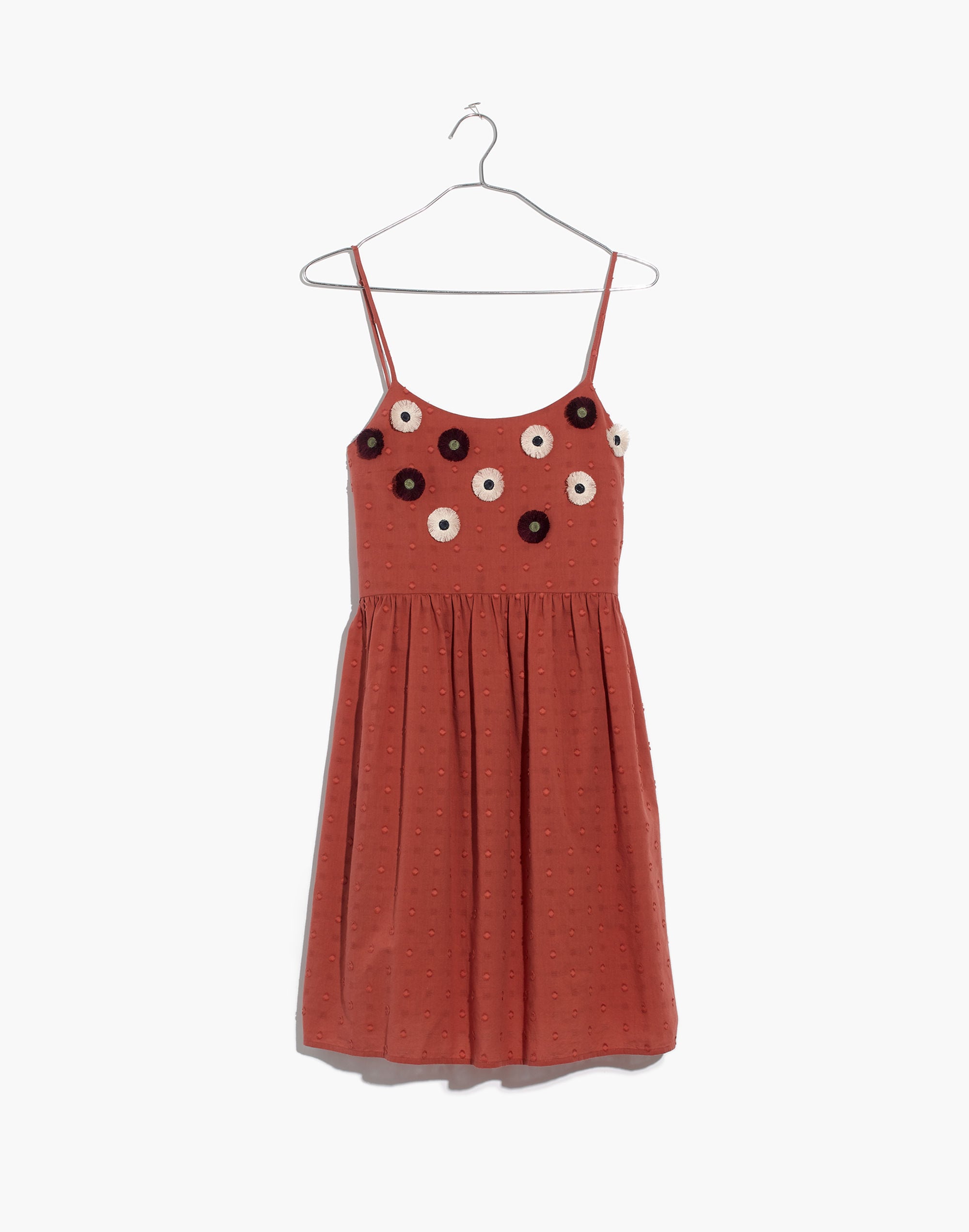 Embroidered Sunflower Cami Dress