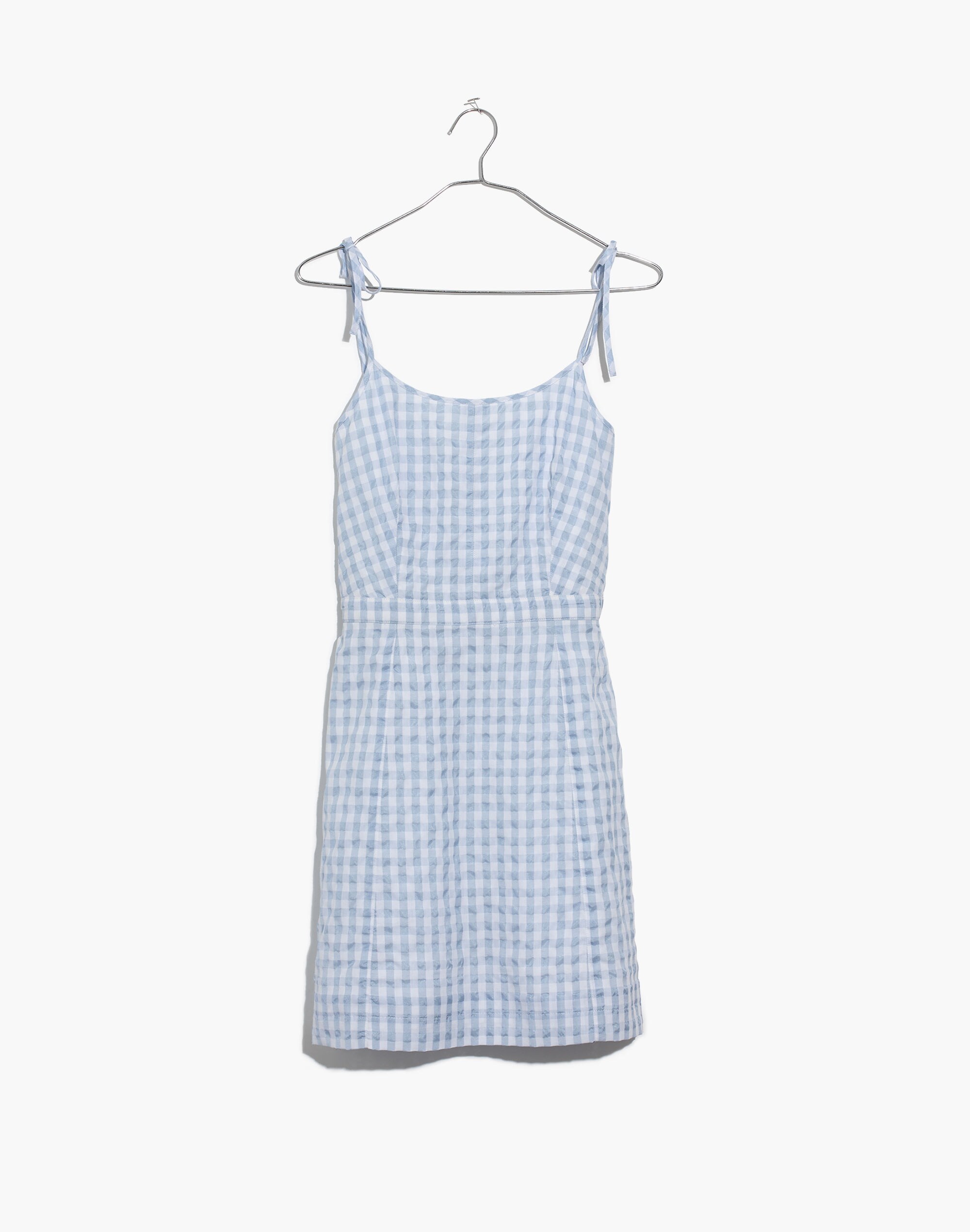 Gingham Tie-Strap Dress