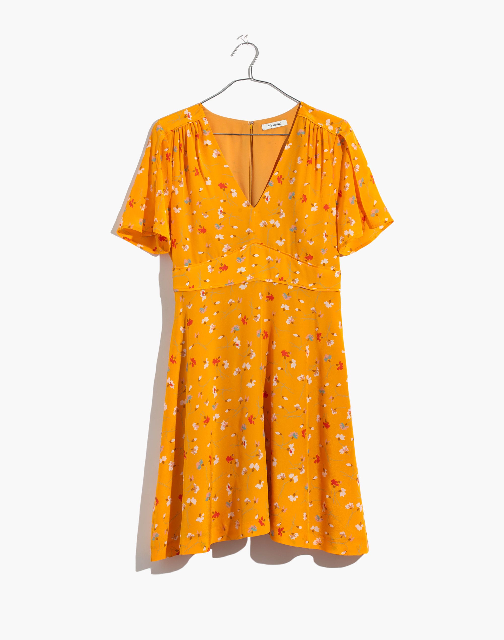 Silk Belladonna Dress in Painted Carnations