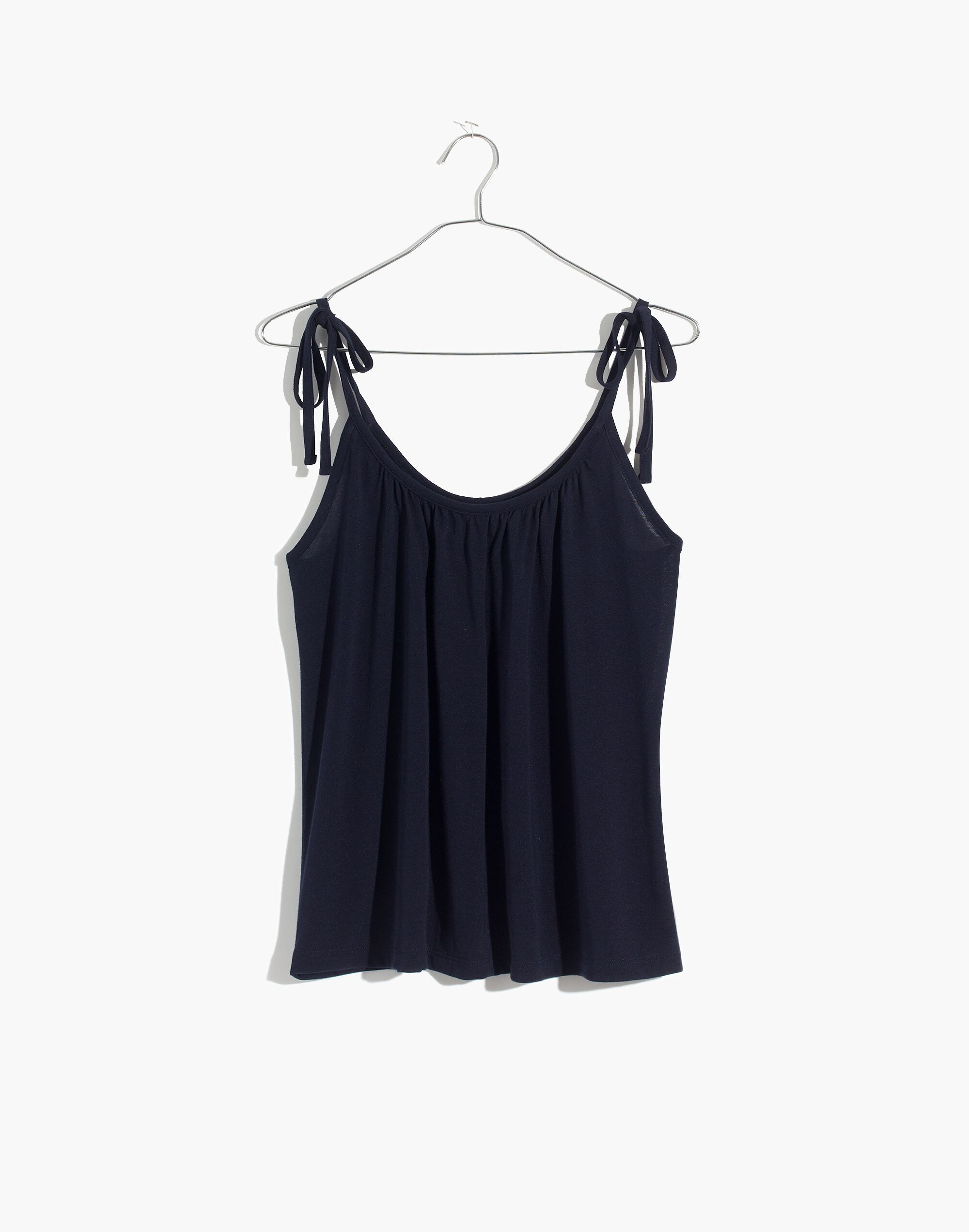 Gathered-Neck Tank Top