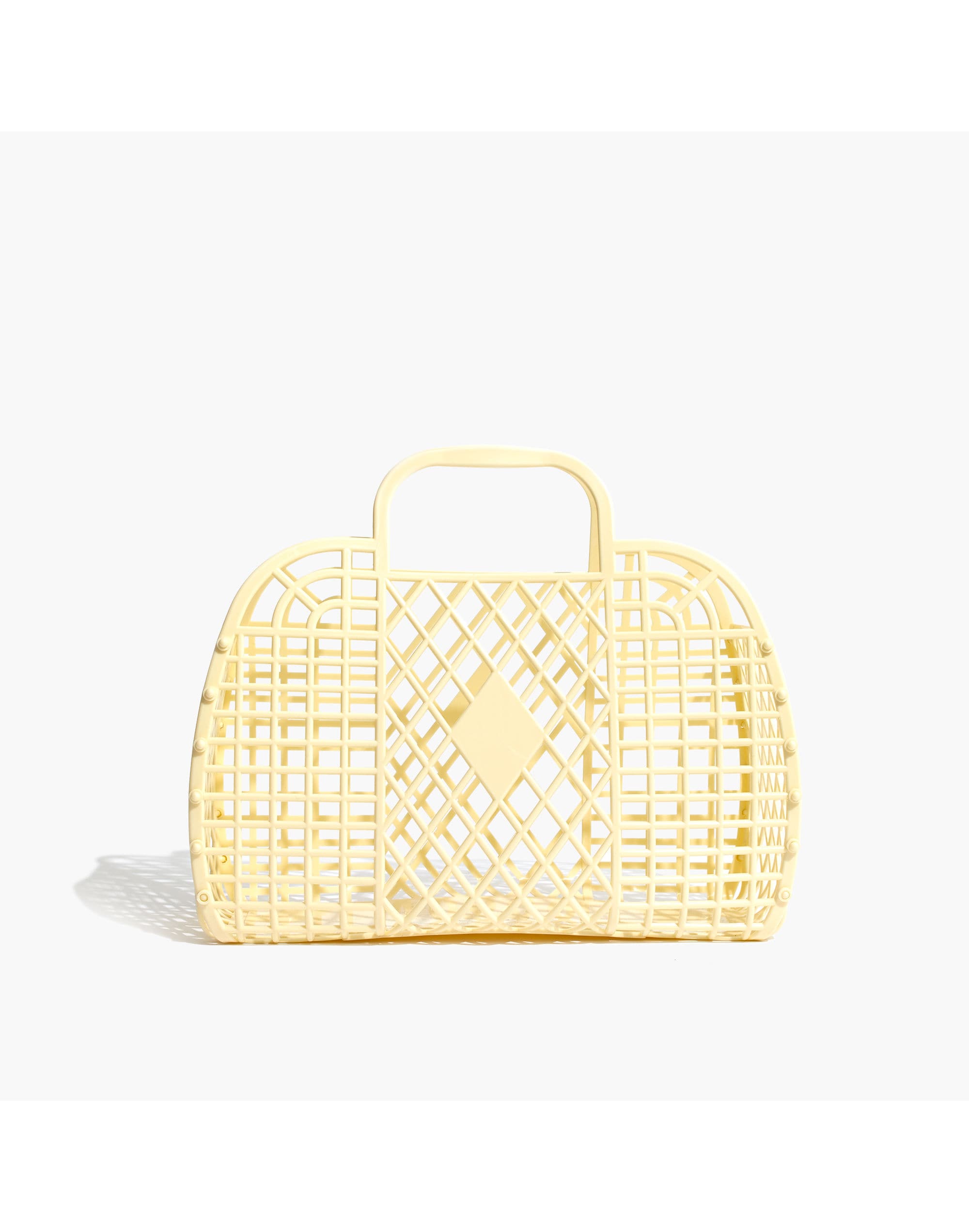 sun jellies retro basket tote