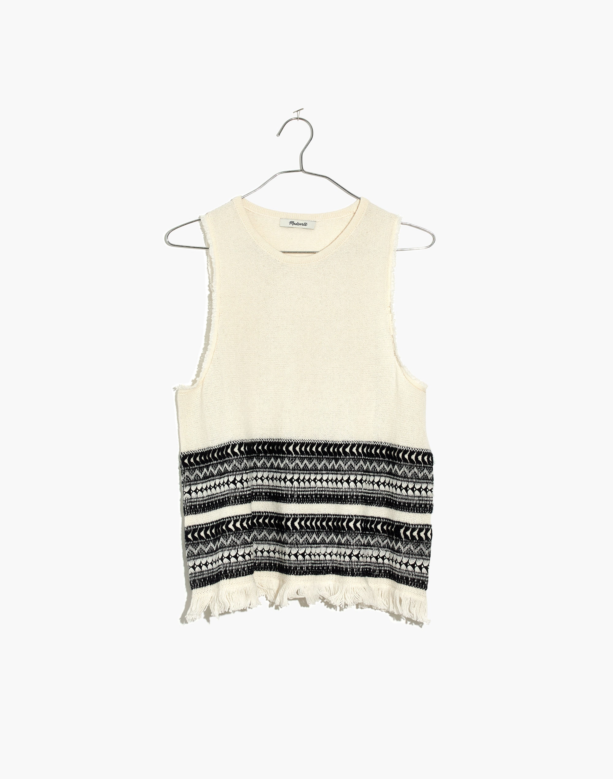 Villagrove Sweater Tank in Bright Ivory