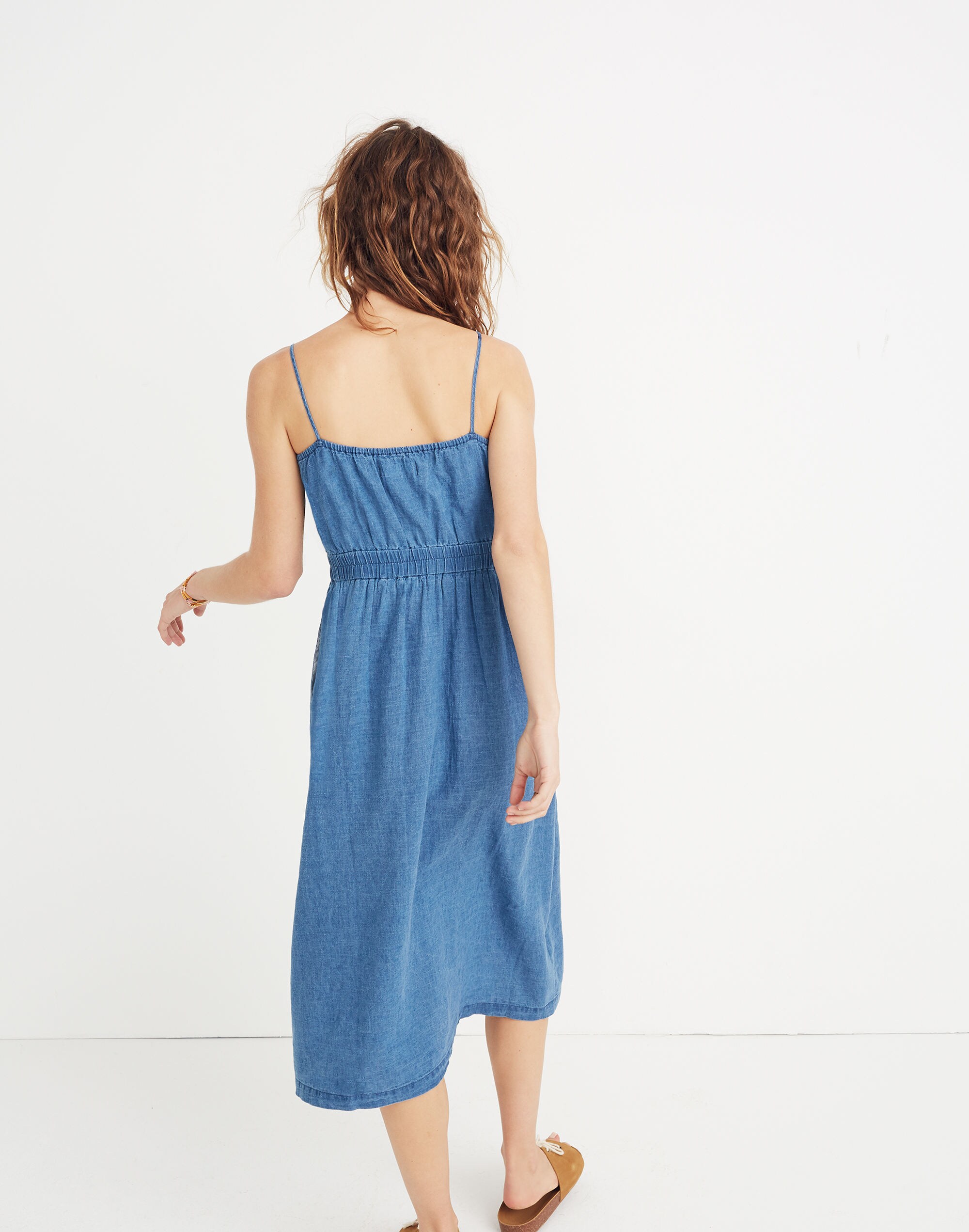 Indigo Cutout Cami Dress