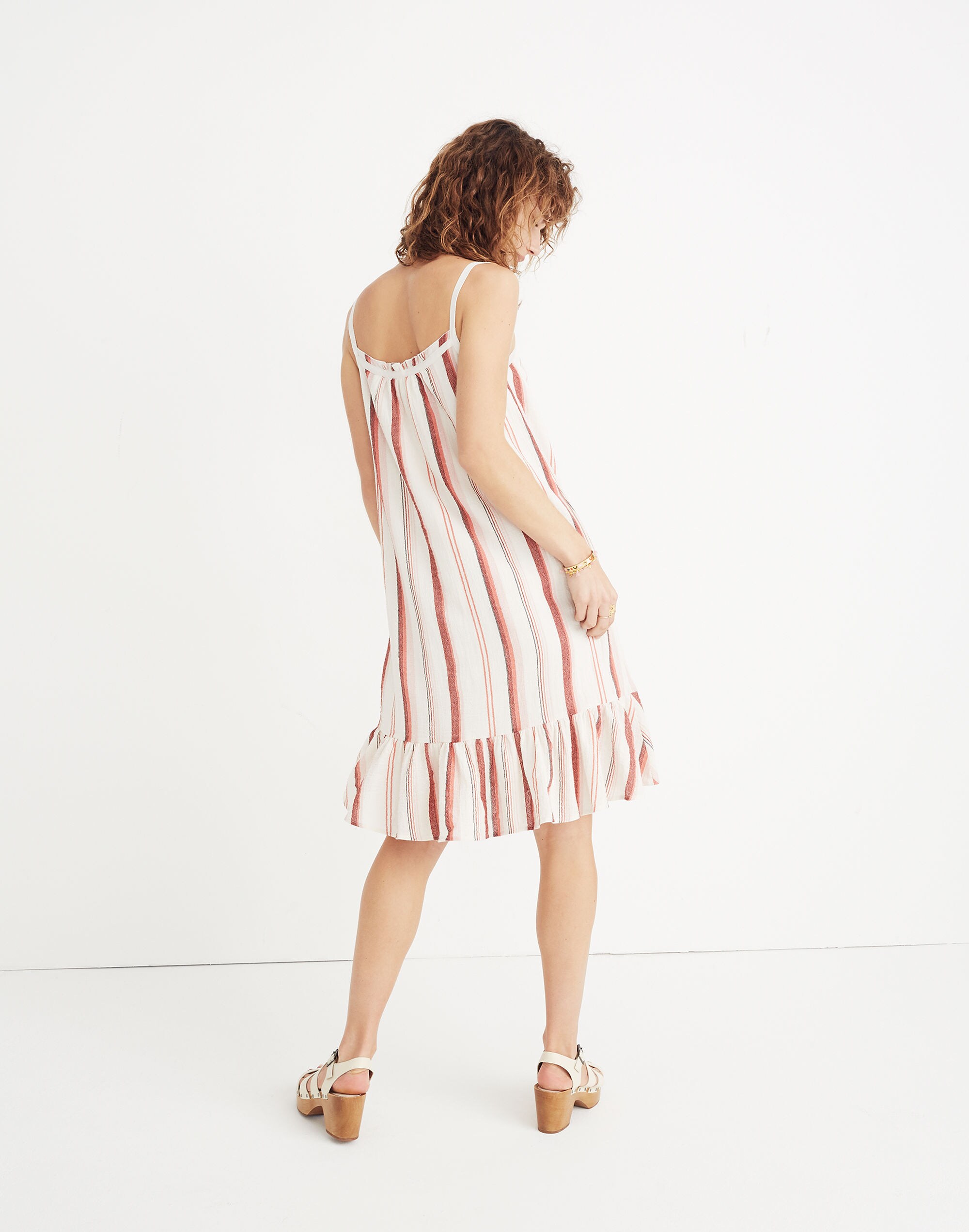 Striped Trapeze Tank Dress