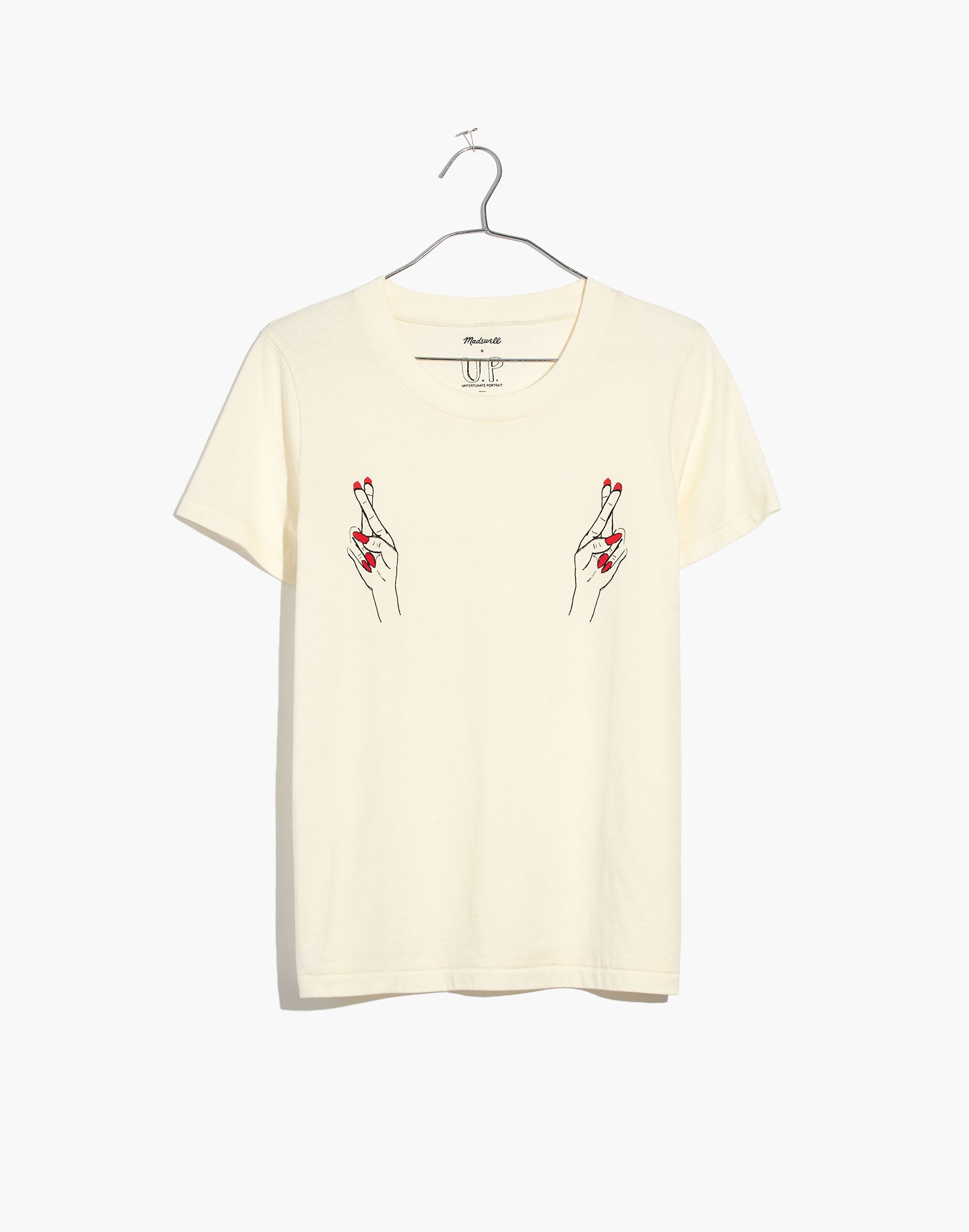 Madewell x Unfortunate Portrait&trade; Fingers Crossed Tee